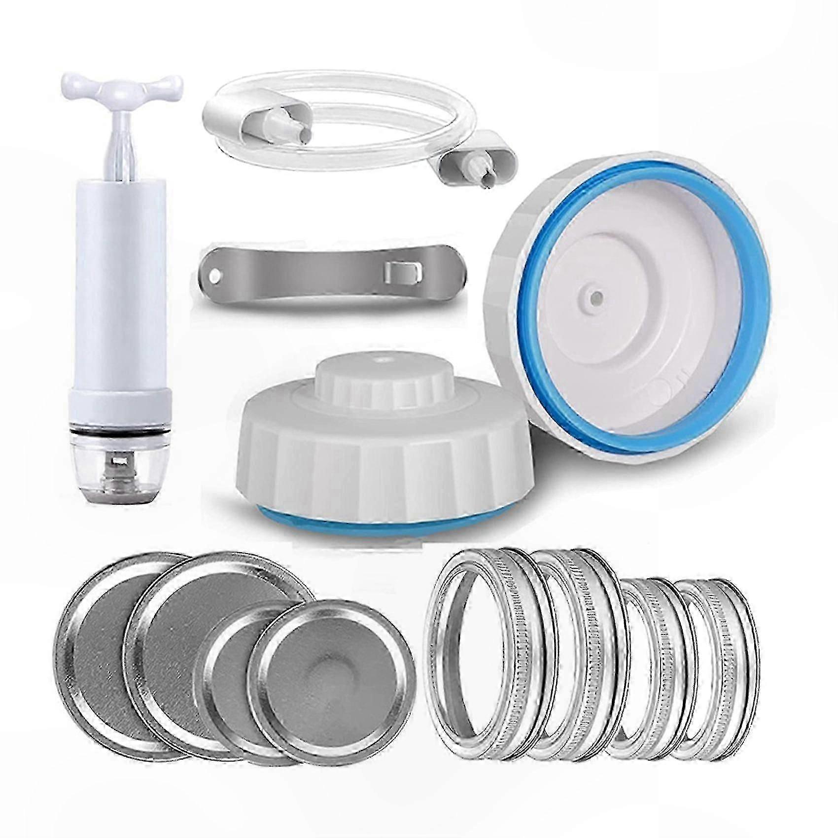Vacuum Sealing Kit for Mason Jars, Compatible with Regular and Wide Mouth Canning Jars