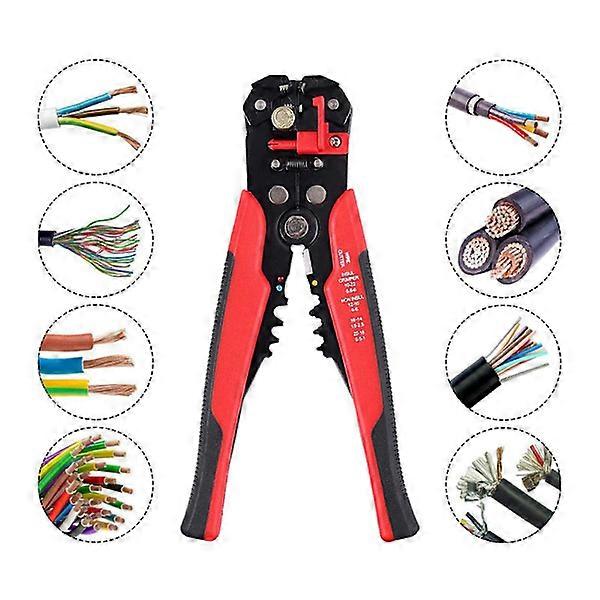 Self-Adjusting Insulating Wire Stripper. AWG 10-22 Cable Stripping Tool, Automatic Stripping with Cutting