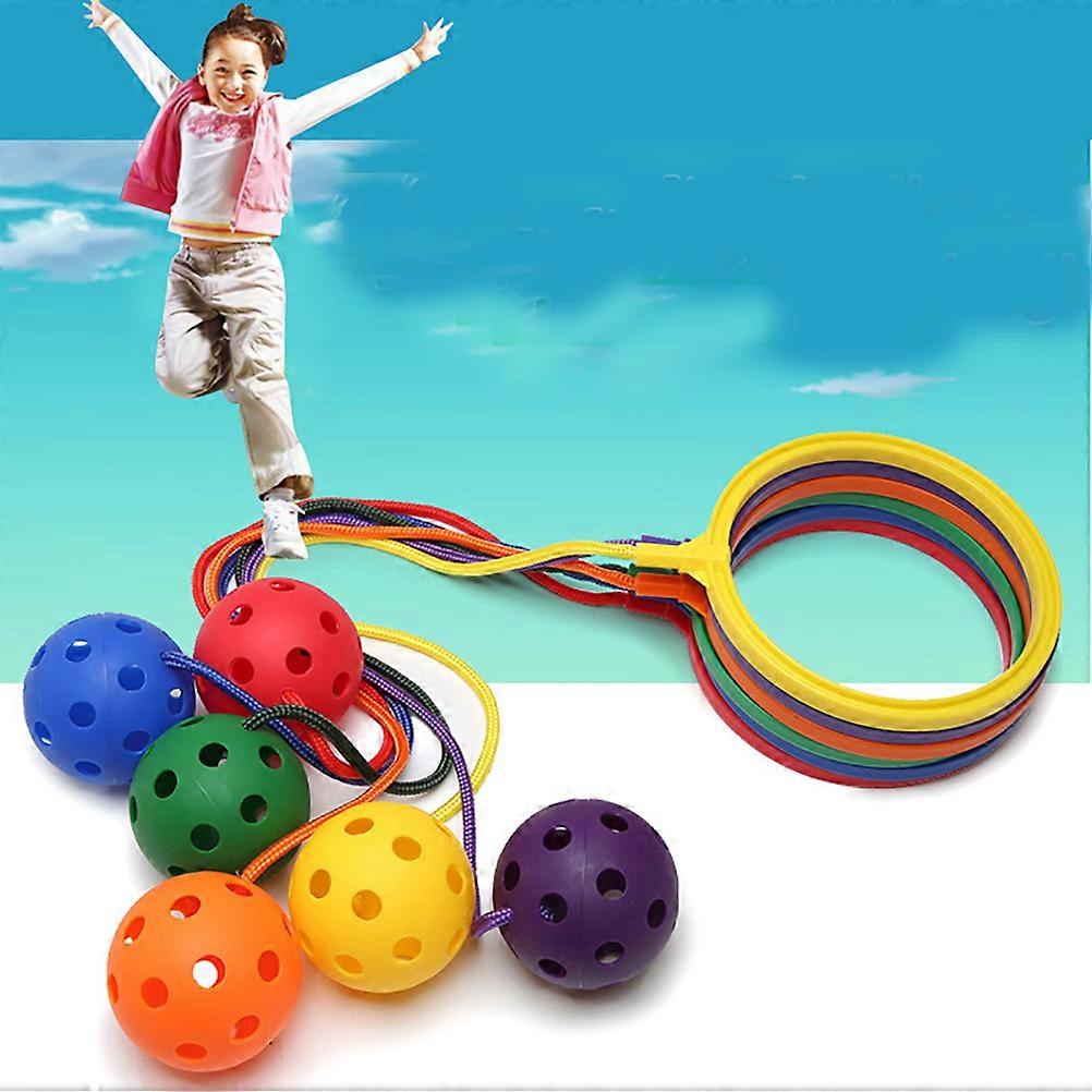 Random Children Jumping Ball Ankle Skip Ball Swing Jumping Ball for Children Adults