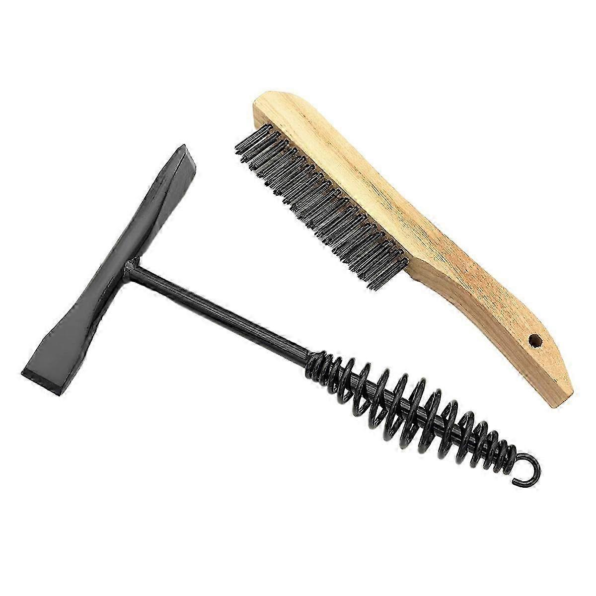 Welding Chipping Hammer with Coil Spring Handle - 10.5 Inch Steel Tool for Efficient Weld Slag Removal and Surface Cleaning