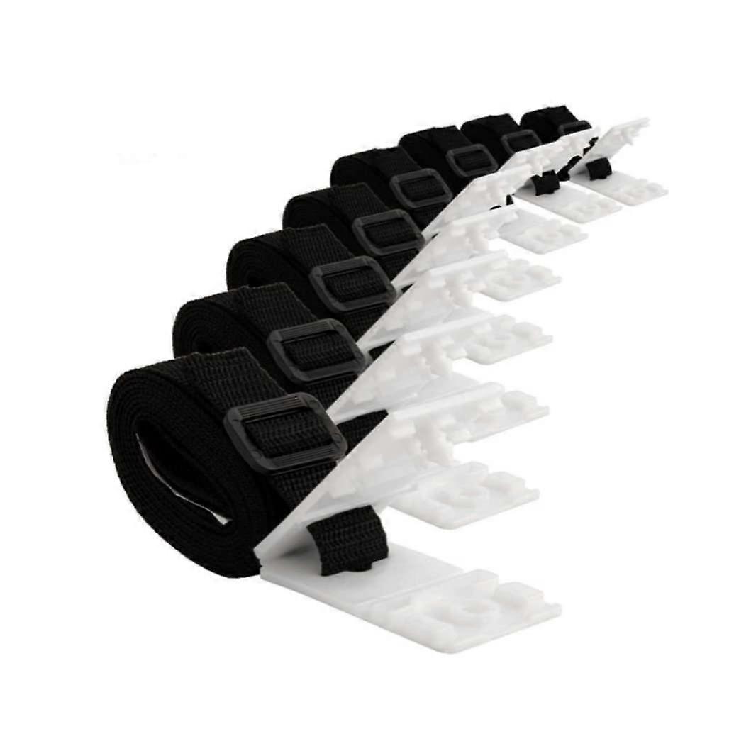 Pool Solar Cover Roll Attachment Kit, Universal Pool Cover Roller Straps, Plastic Fastening Cables, Durable Cord Set