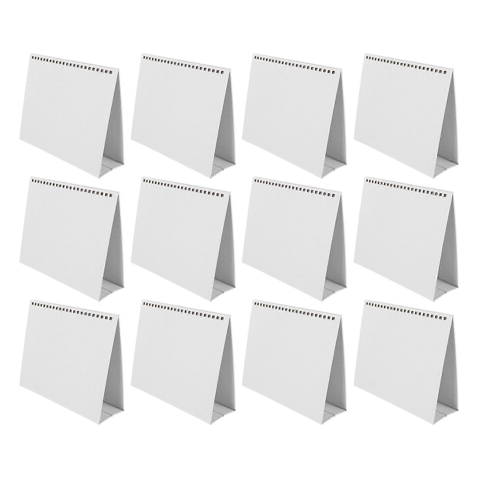 DIY Desk Calendars Making Rack For Home Office Use, Silver Triangular Multi-Purpose 12Pack Craftsmanship