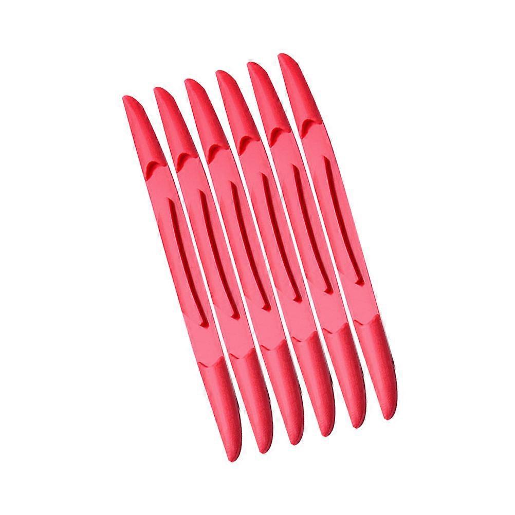 6Pack Universal Fit Car Door Anti-collision Strip Red Scratch Protector for Car Owners