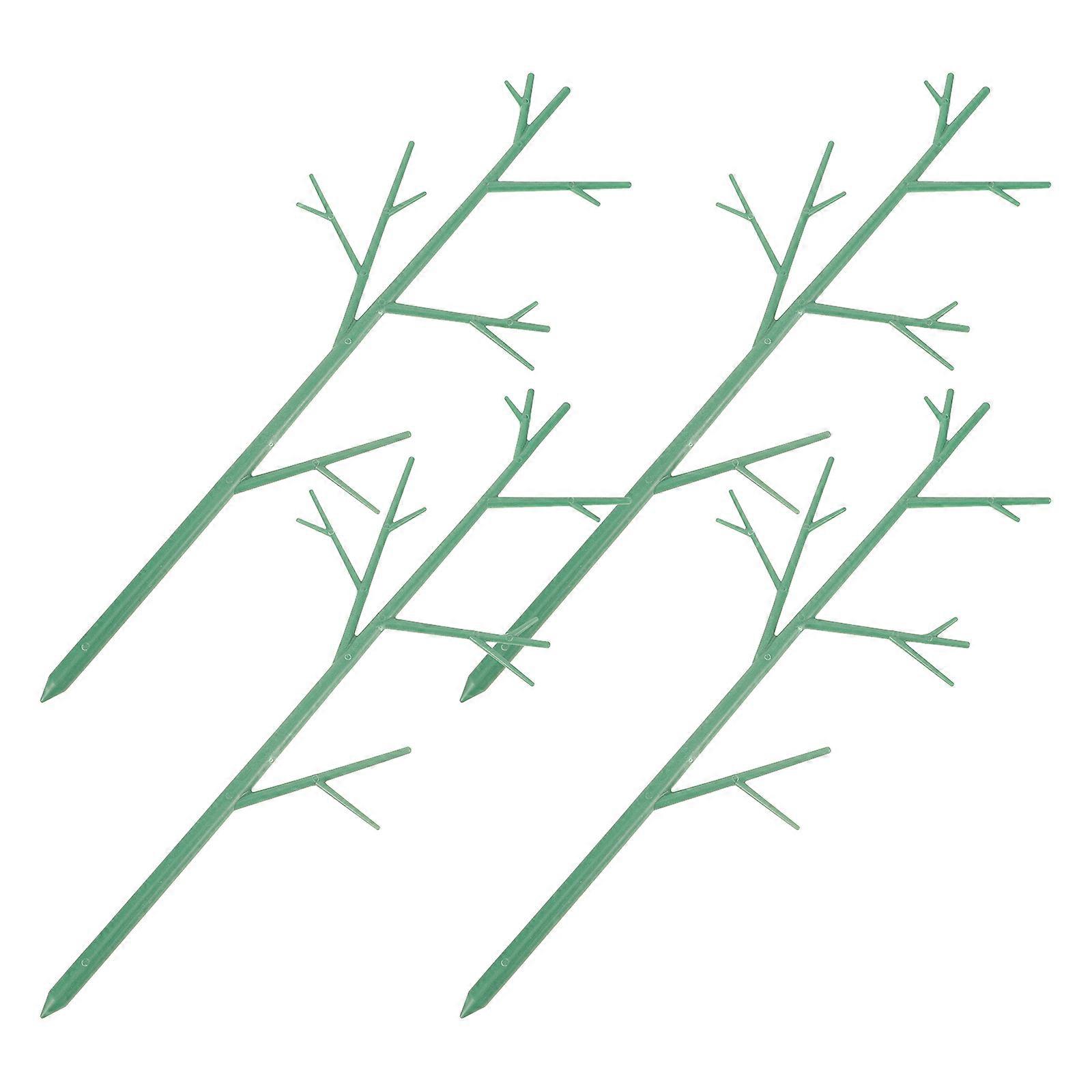 Green Plastic Plant Trellis for Display with Vine Climbing Support Suitable for Various Plants 4pcs