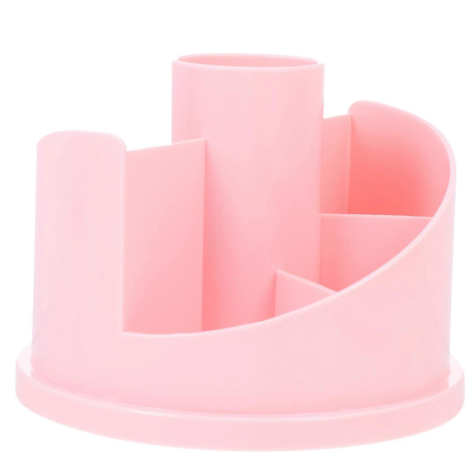 Delicate Rotatable Storage Box Effective Makeup Tool Holder For Office Use 14.8x14.8cm 1Pack