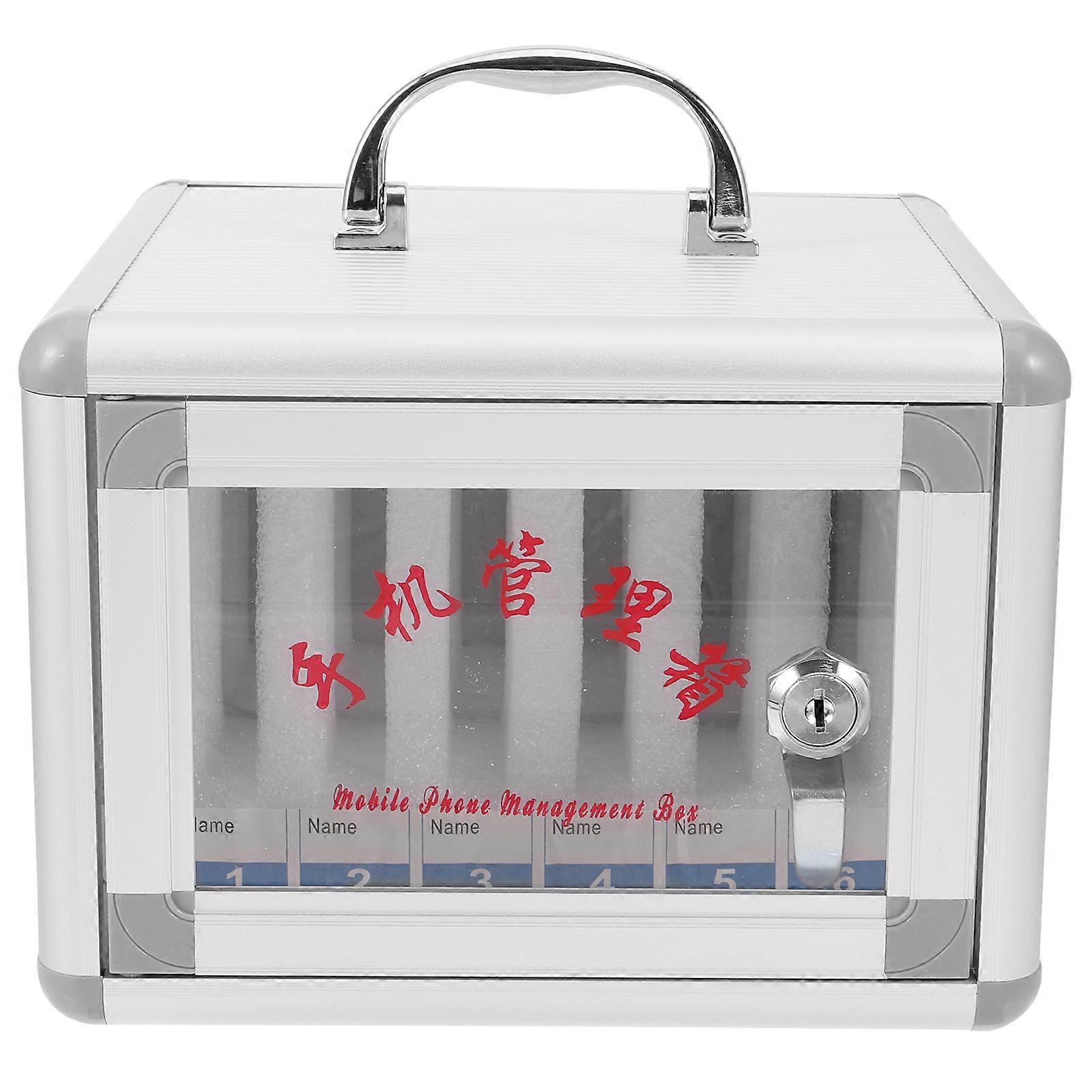 Mobile Phone Jail Storage Case For Military Units And Restaurants Rectangular Shape 6Pcs