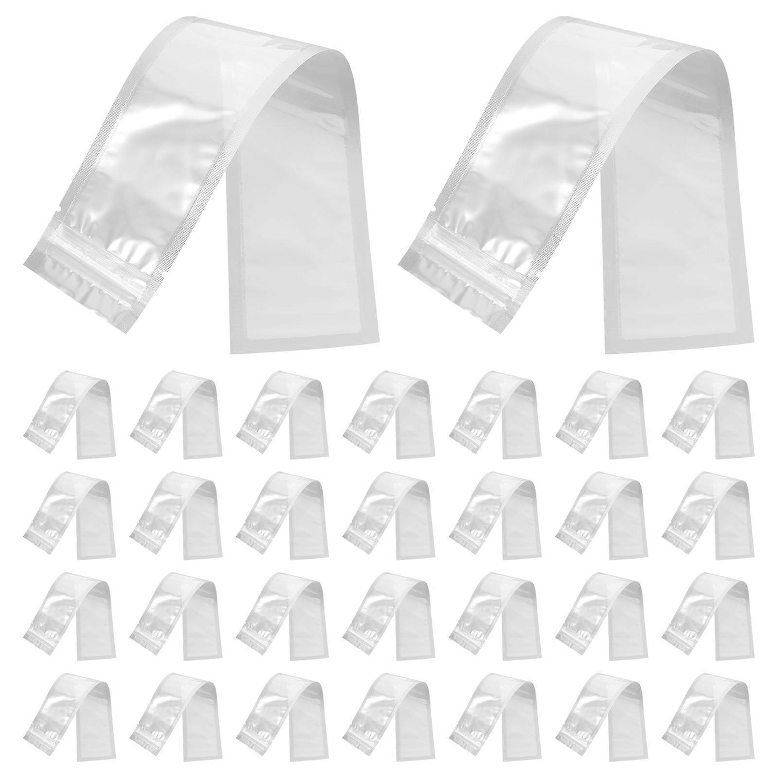 Portable Popsicle Bags with Sealing Design for Packaging Made from PET PE Materials White Color 100pcs