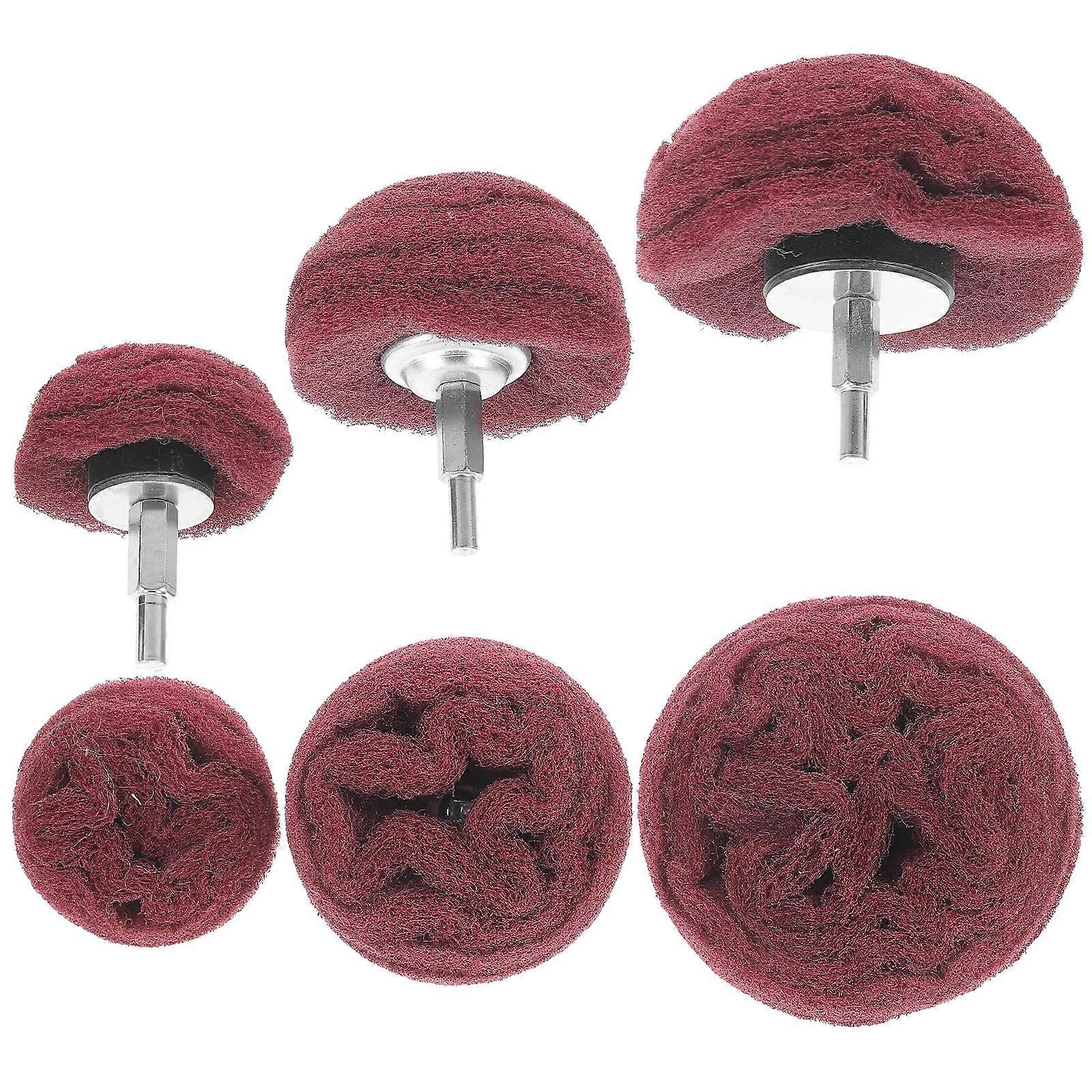 Polishing Buffing Wheels 3Pcs Versatile Grinding Heads For Workplace Use 100mm Wing Shape Steel