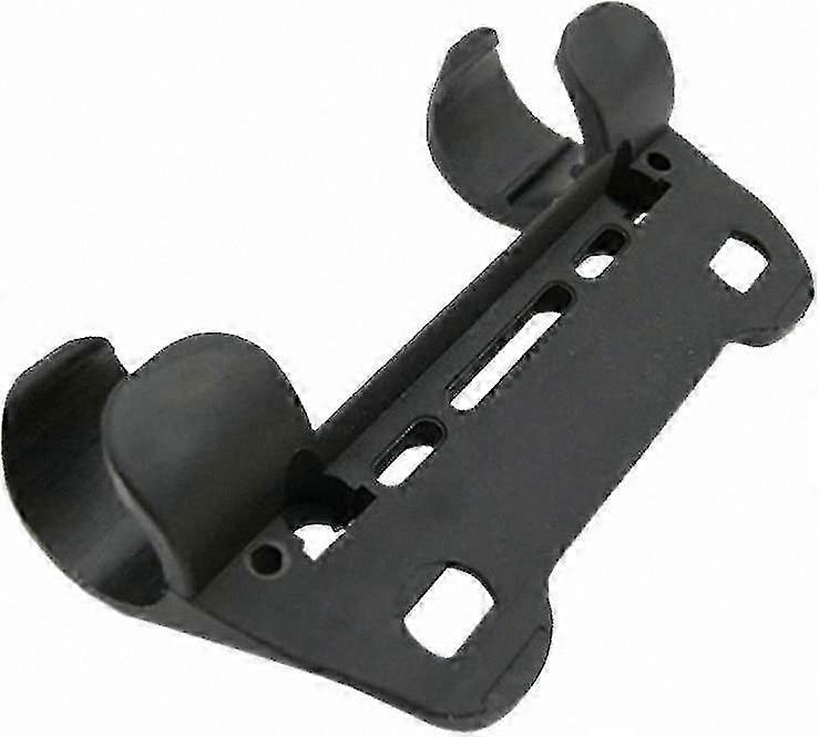 Portable Double-Port Bike Pump Holder with Mounting Clip for Inflator Frame (Black, 1pc)