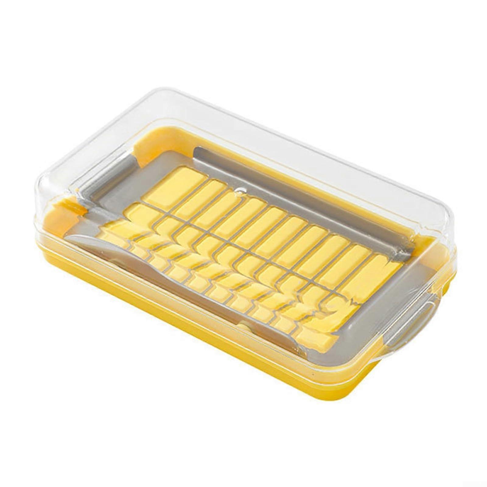 Cheese and butter container with stainless steel features for improved freshness control (S)