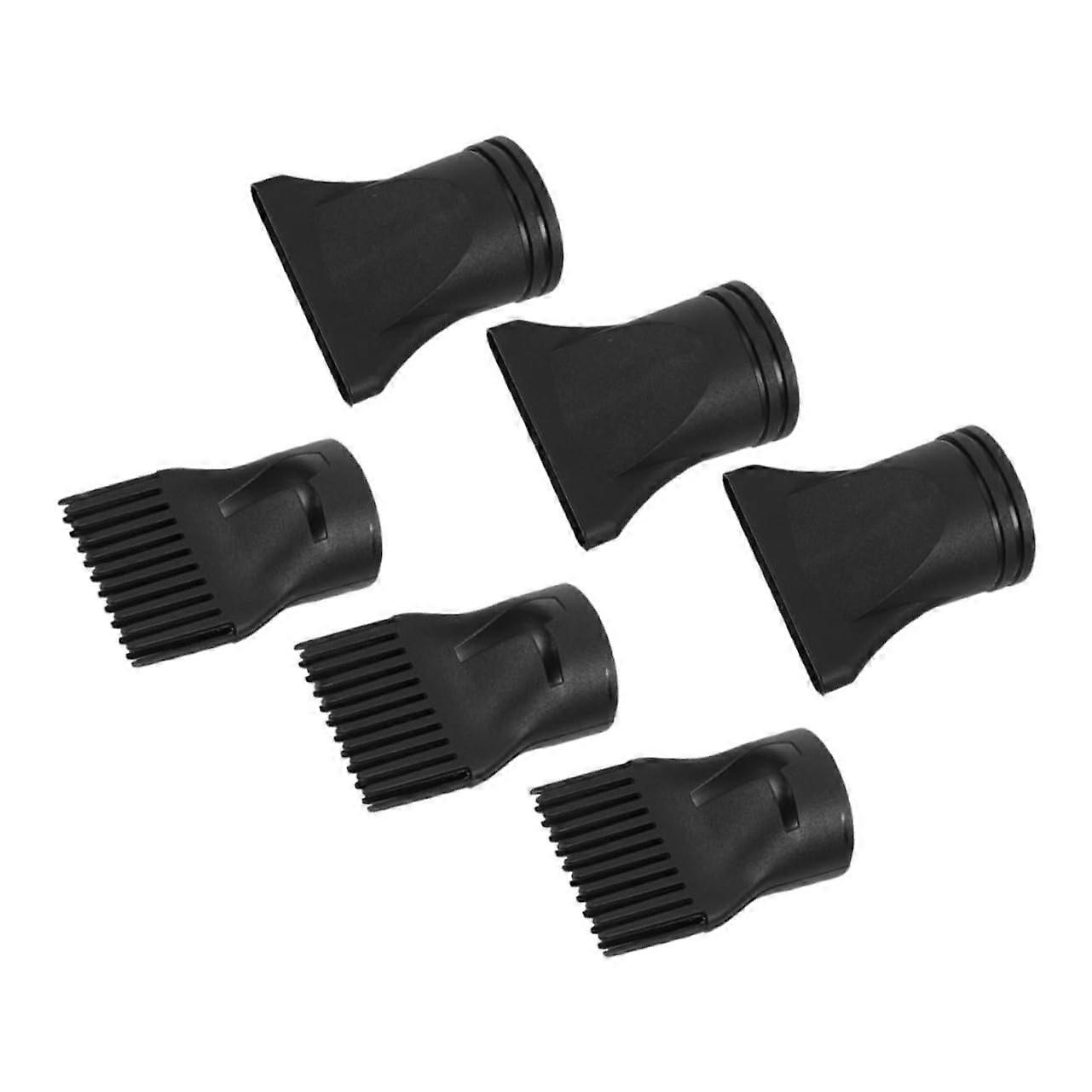 Hair Dryer Nozzle Comb Diffuser Attachment for Blower Accessories Black Plastic