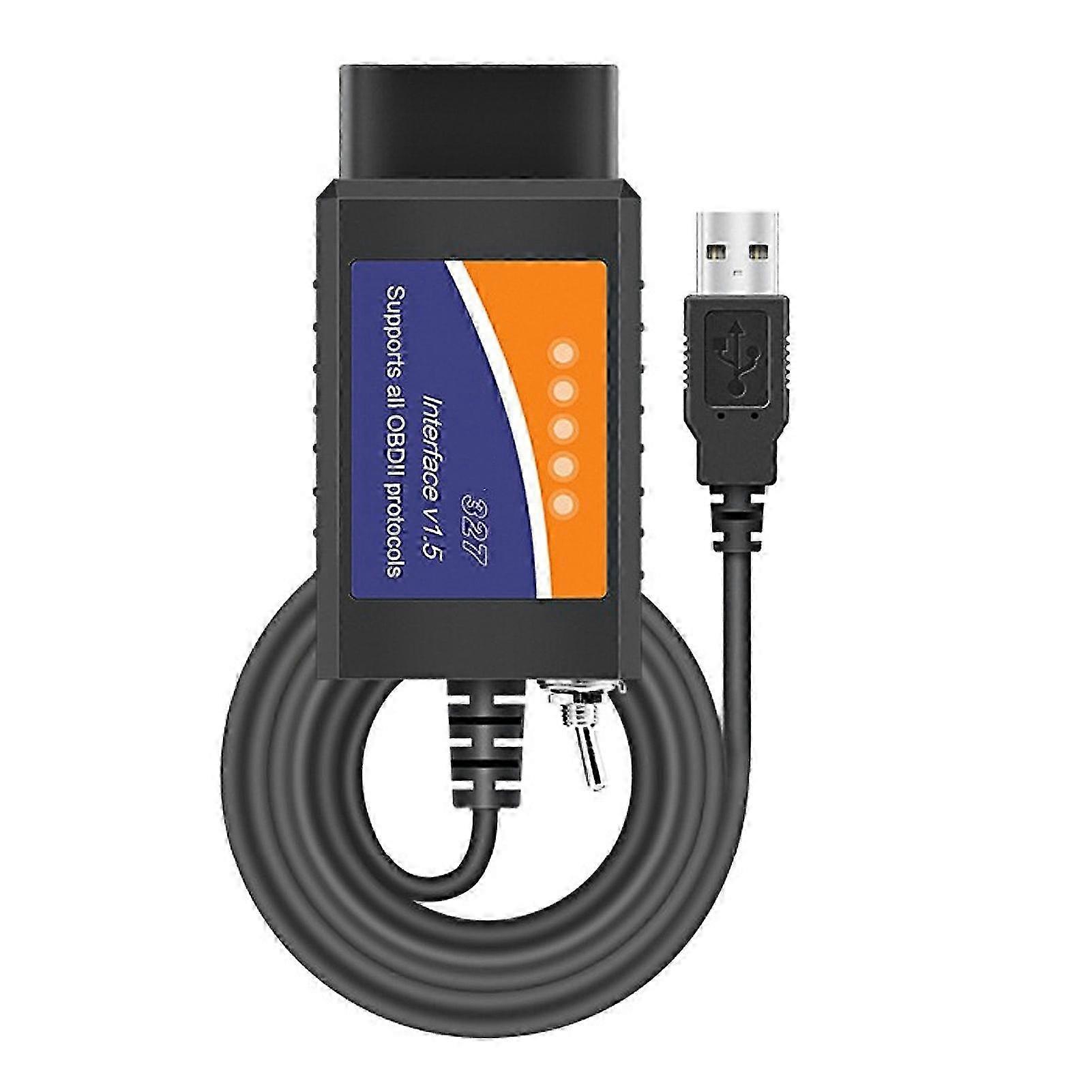 Ford Car Diagnostic Tool OBD2 USB Scanner Cable Auto Engine Fault Code Checker Tester