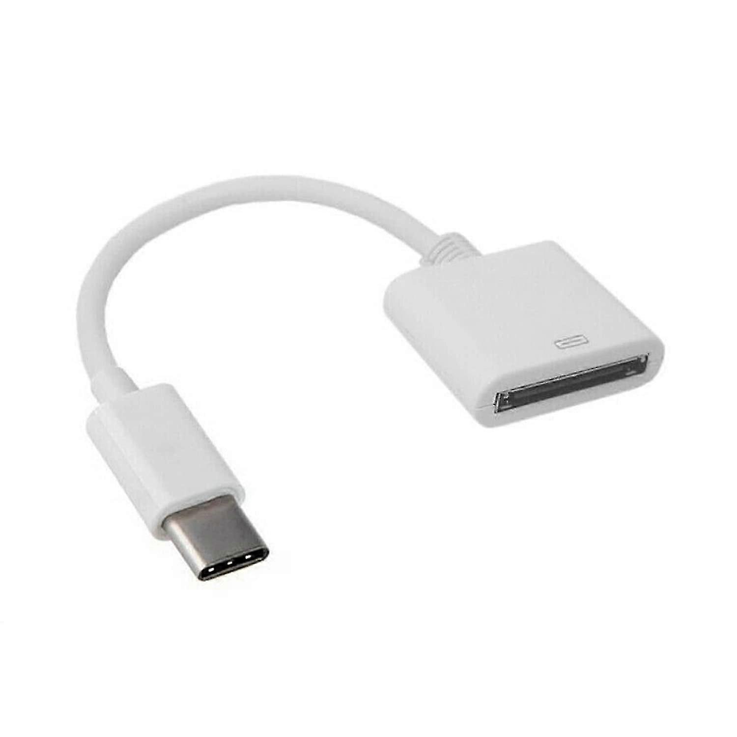2025 Latest Model for Apple 30pin Female to USB 3.1 Type-C USB-C Sync Data Charging Adapter Cabley