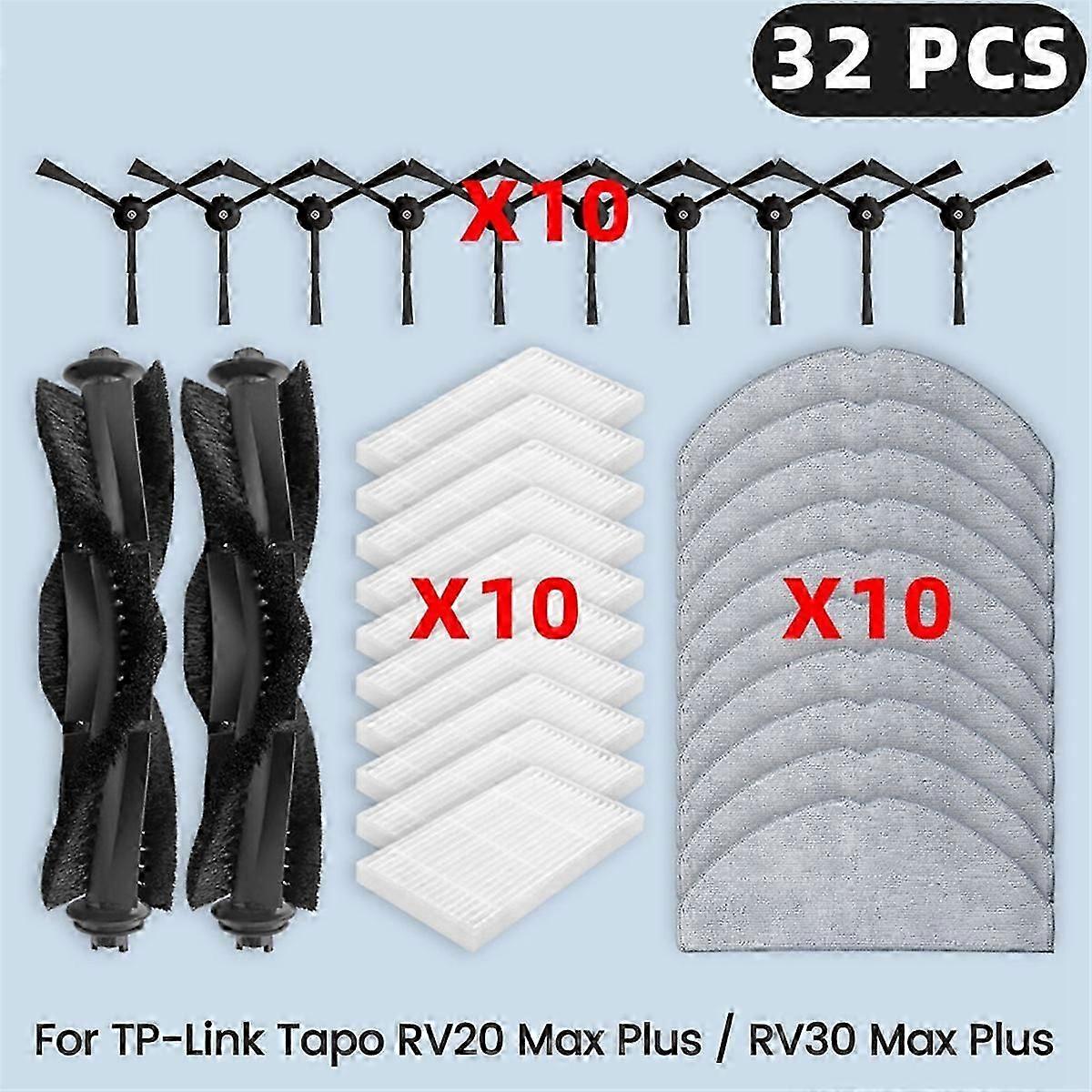 For TP-Link Tapo RV20 Max Plus Spare Parts Filter Side Brush