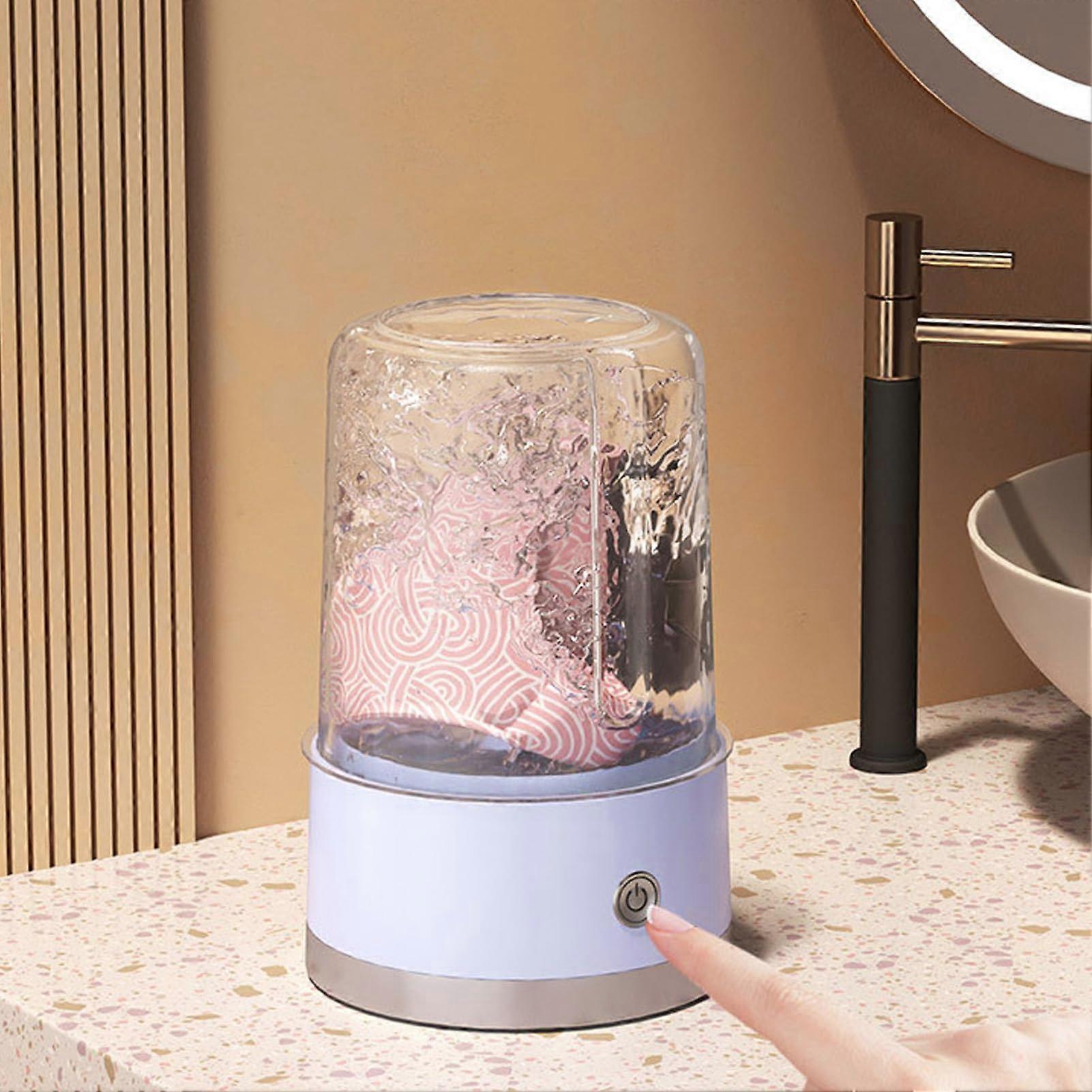 Portable Washing Machine 1.5 Litre Mini Washer With Deep Cleaning, Auto Travel For Baby Clothes And Underwear, Purple