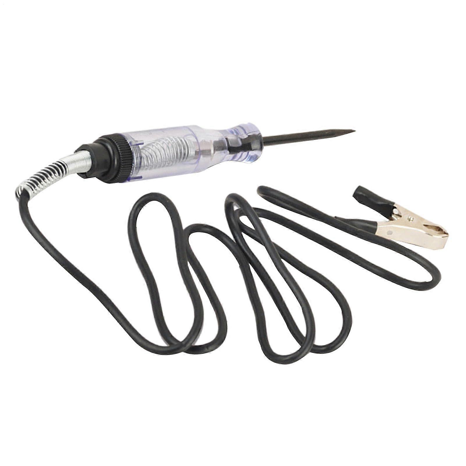 Circuit Tester 6 To 24v Test Light With Spring Test Leads Probe Tool For Automotive Wire Diagnostics