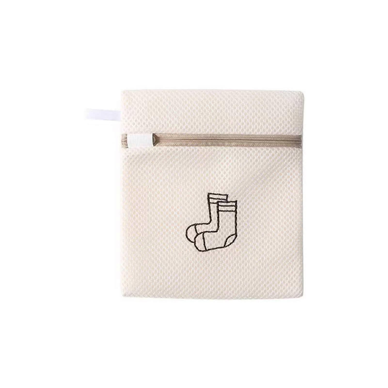 Machine Wash Net Bag Smooth Zip Clothing Care Washing Machine Washing Bag Antitangle Double Layer Thickened B