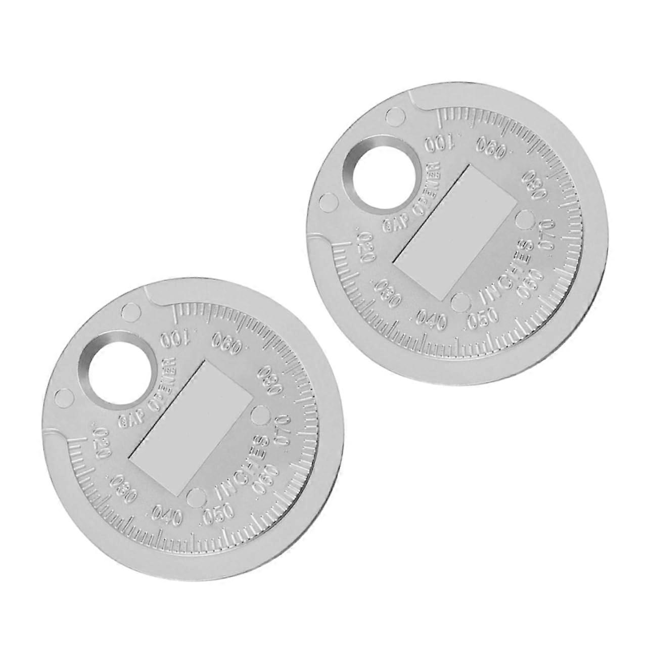 2pcs Spark Plug Gapping Tool Durable Measuring Gauge for Accurate Ignition Spark Plug Gaps Lightweight Design for Easy Carrying and Storage