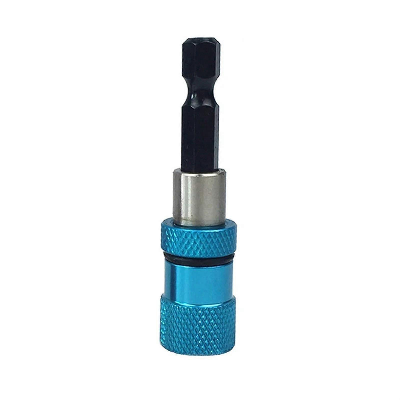 1/4 Inch Hex Shank Magnetic Screwdriver Bit Holder Bar Extension With Drill Bits Hex Driver Blue