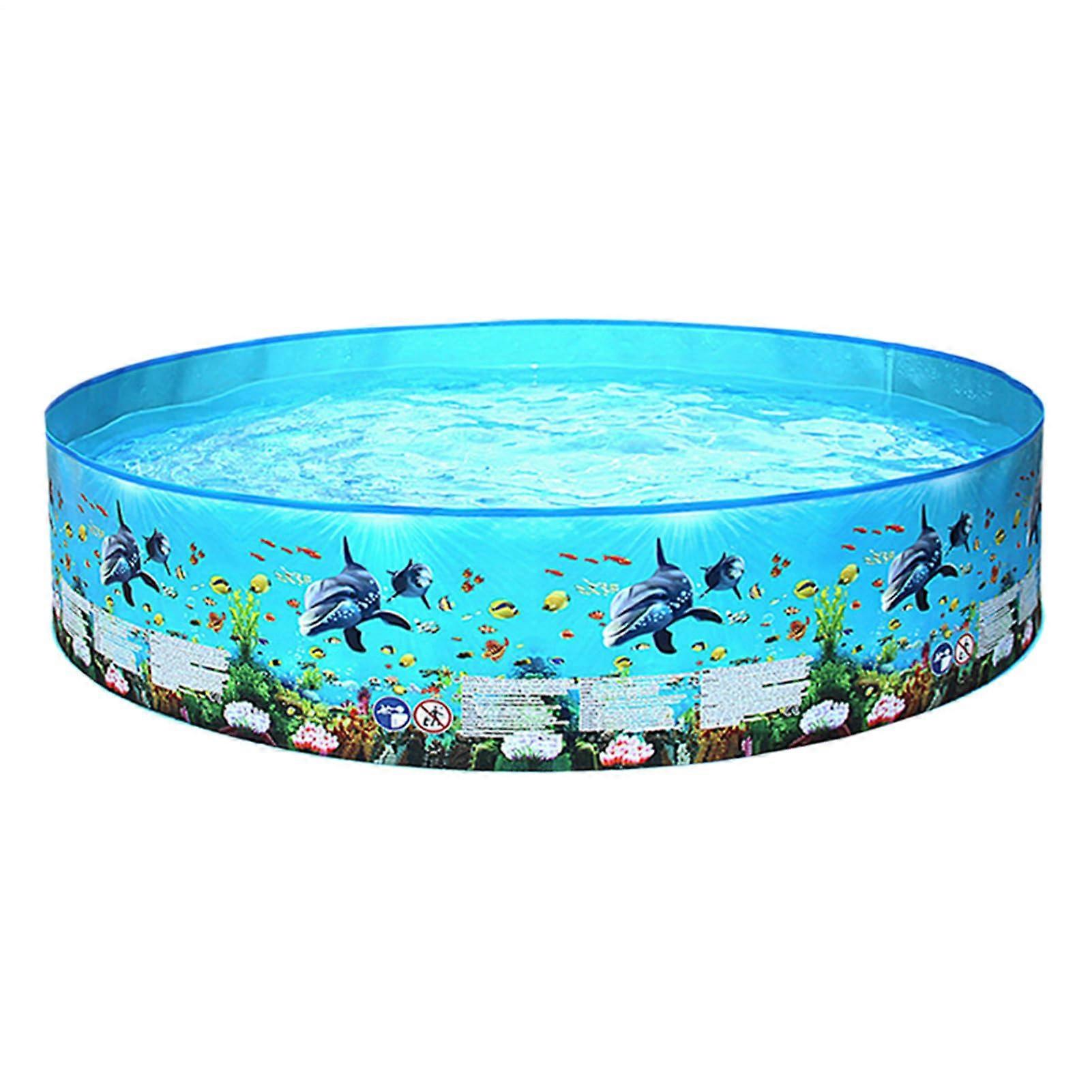 Dog Pool With Slide Large Foldable Pet Bathtub For Dogs And Cats, Sturdy NonInflatable Wading Of Multiple Pets Bottomage Indoor Ext