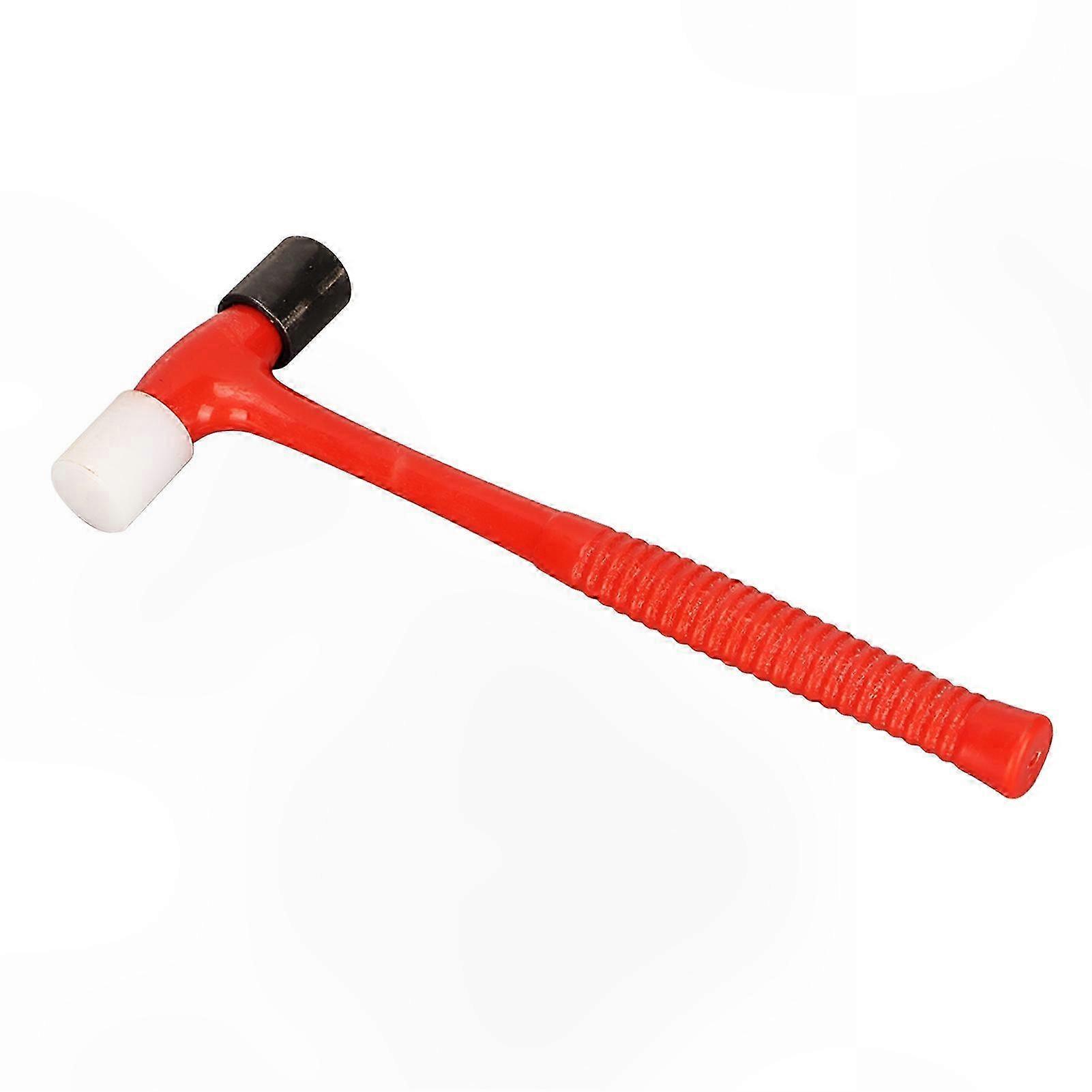 Double-Faced Round Head Mini Mallet with Rubber Handle for Woodworking Projects and Installation Tasks