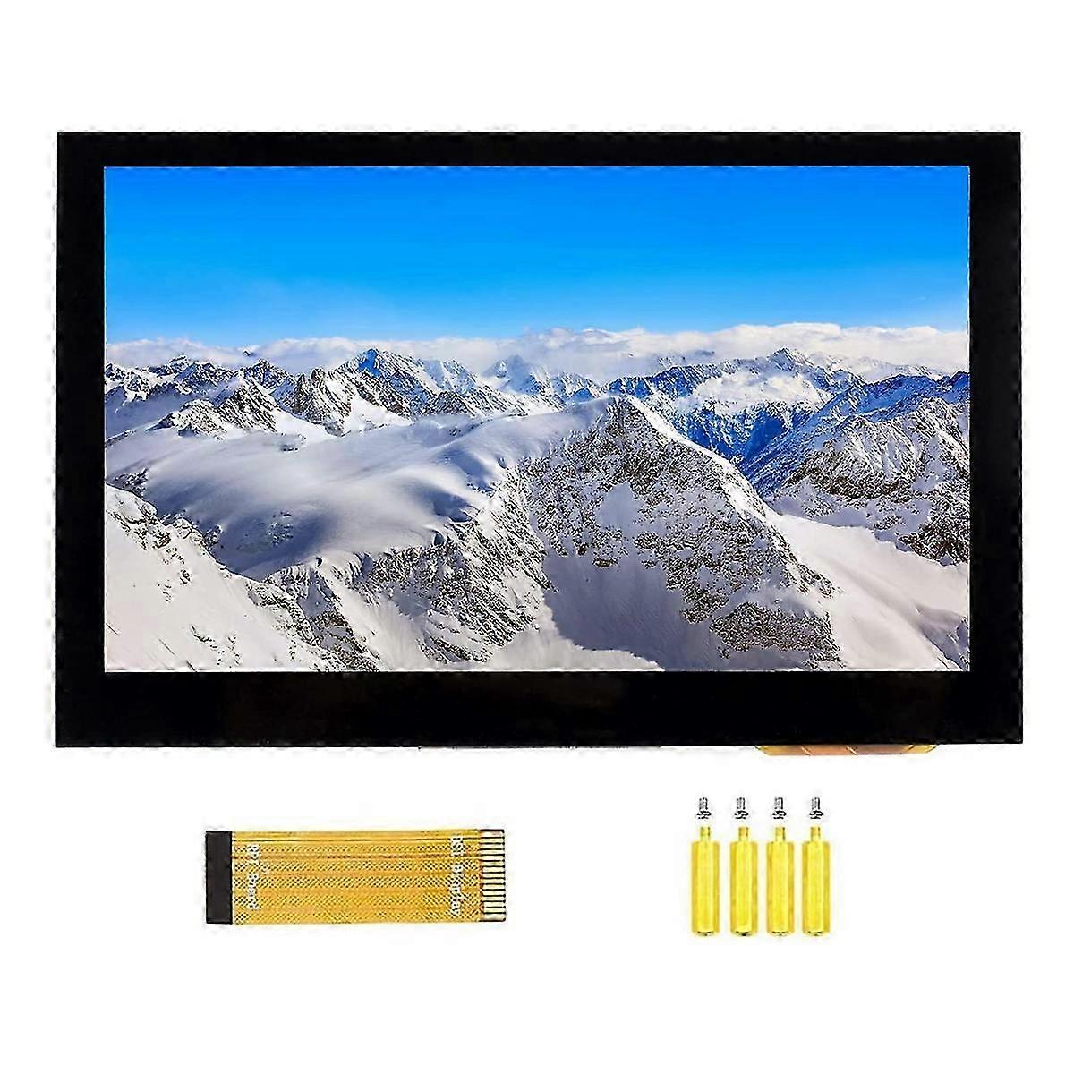4.3 Inch LCD Display with IPS Capacitive Touch Screen Monitor for 4B/3B+/3A+/3B/2B/B+/A+ Devices, 800X480 Resolution