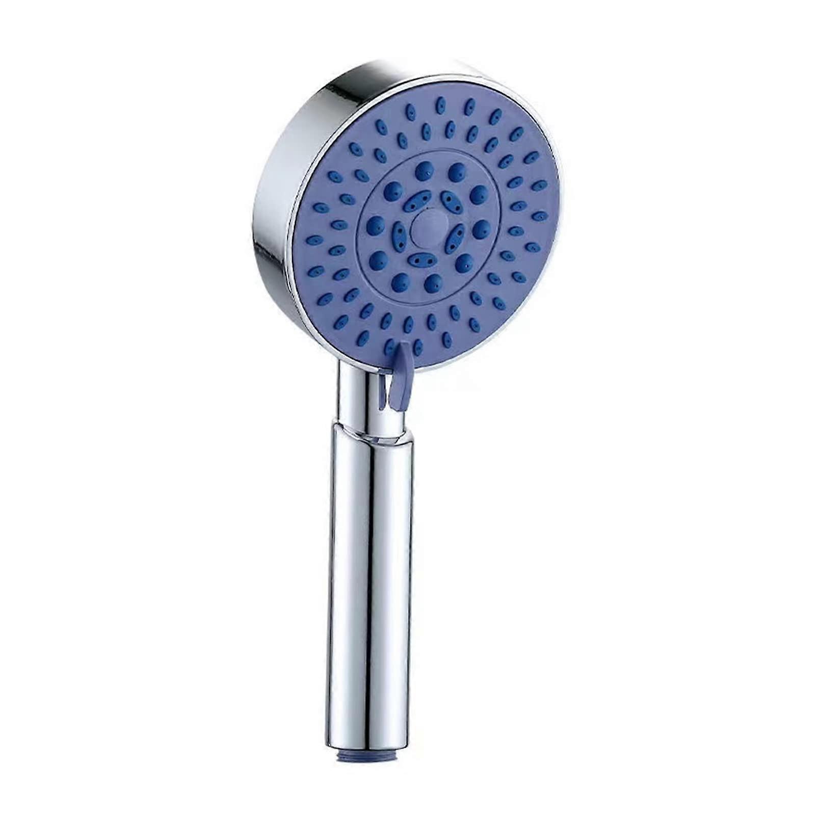 5 Function Adjustable Silica Gel Shower Head with Chrome Finish, Water-Saving Rainfall Design for Bathroom Upgrade