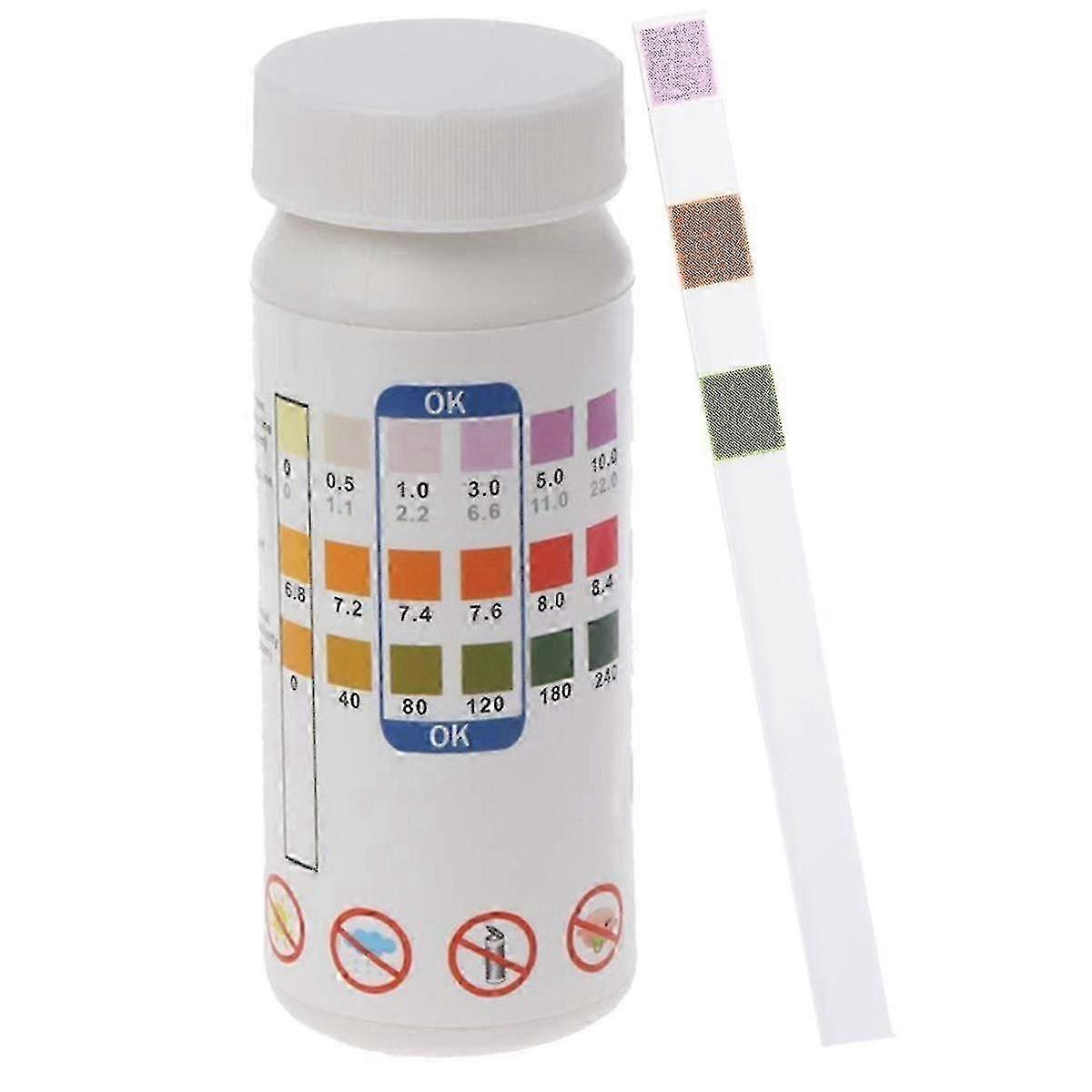 Whirlpool-Teststreifen 3 in 1 Schnellgenaue Pool-Teststreifen - 50 Spa-Teststreifen für Whirlpool, Wassertestkit