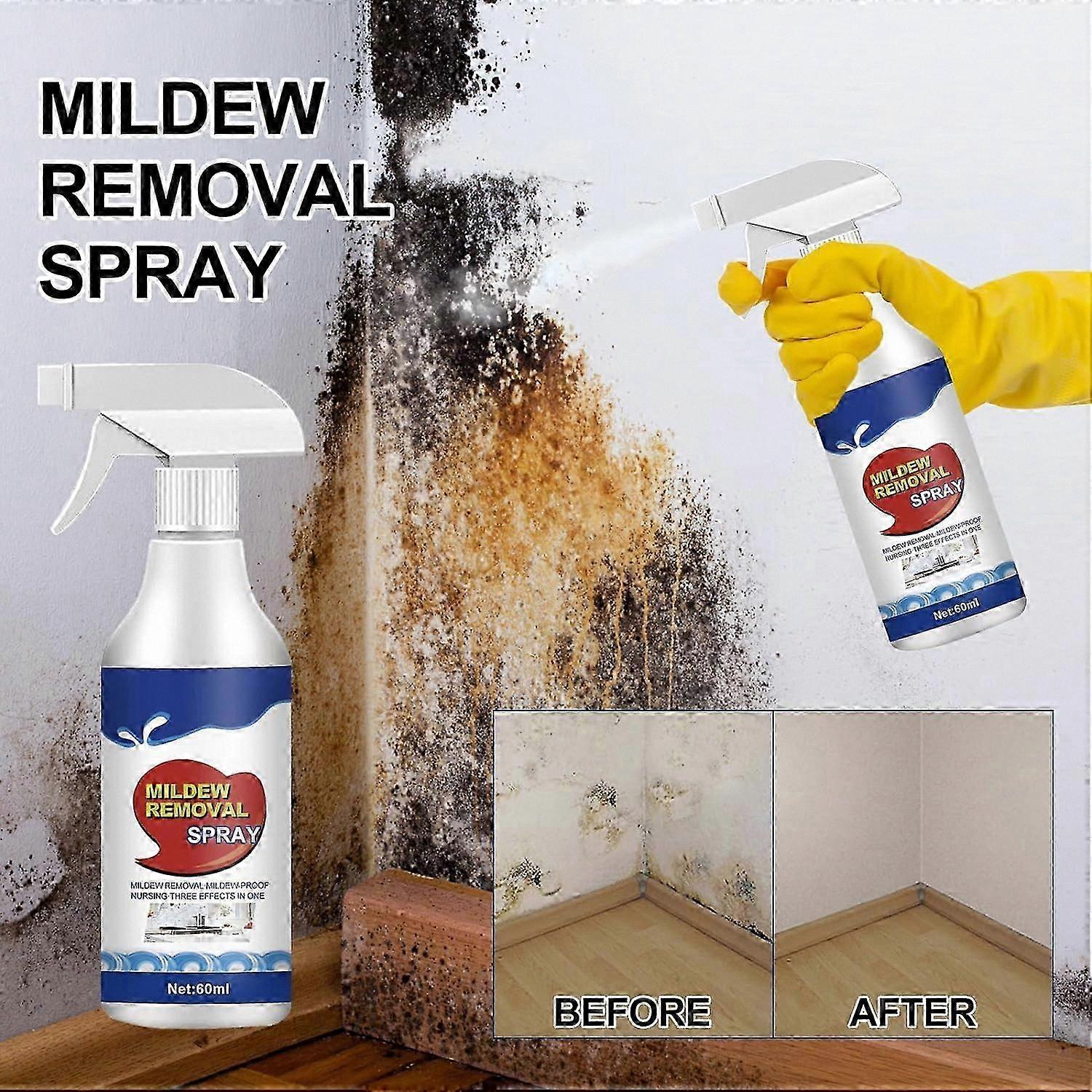 Anti-Mold Cleaning Spray for Walls, Tiles, Floors, Sinks, Bathtubs, Toilets, Bathroom Descaler Solution, Mildew Stain Remover