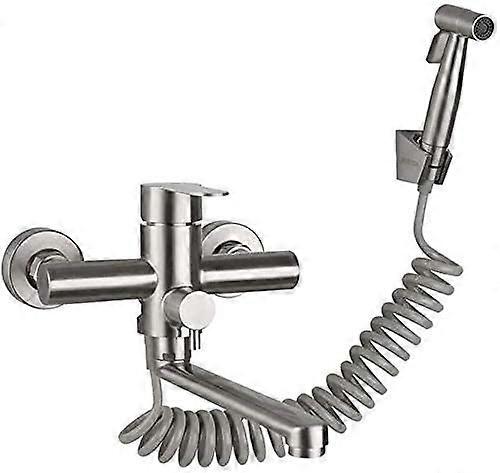 Wall Mounted Kitchen Faucet With Hand Shower
