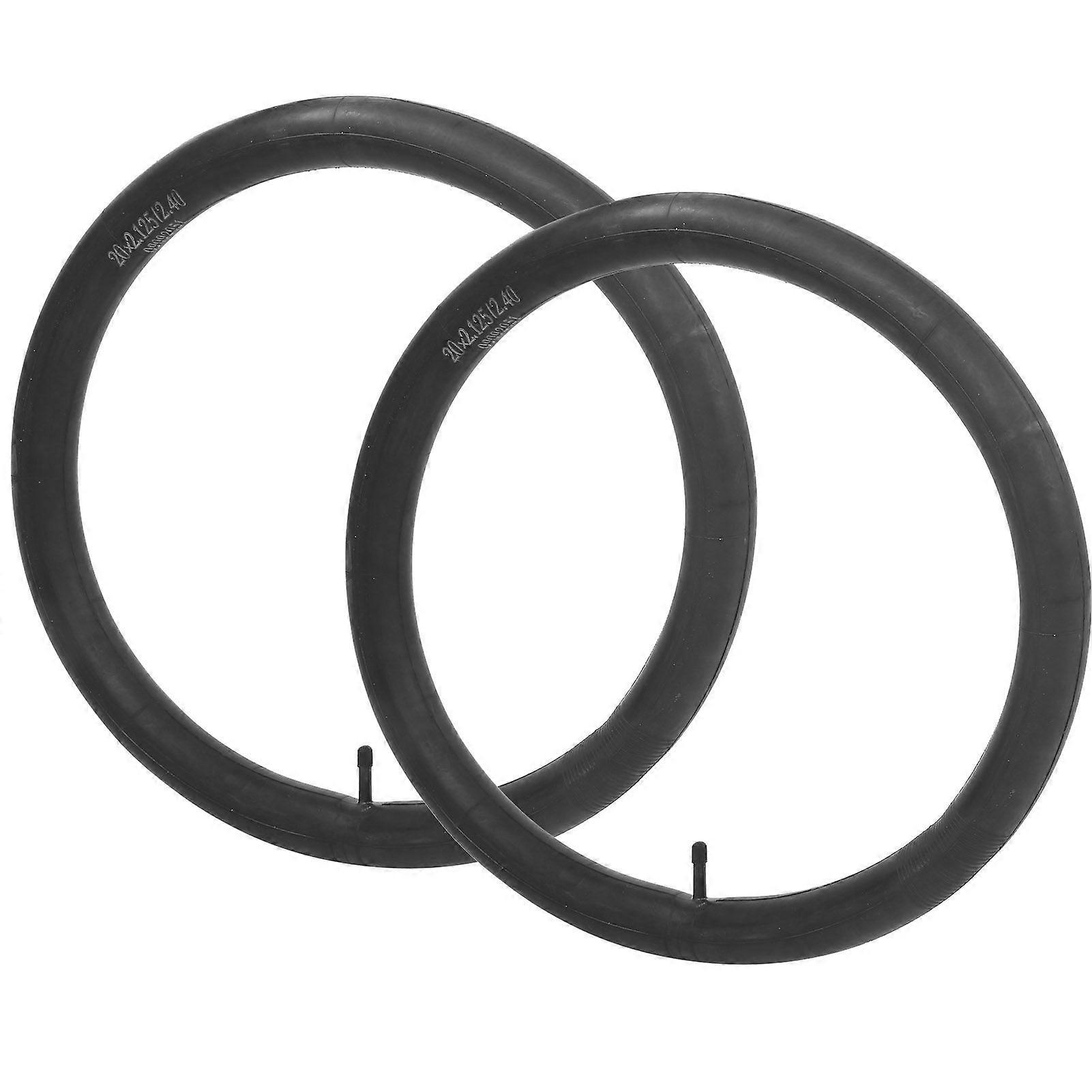 2Pcs Bike Tube Schrader Valve Small Wheel Folding Bike Inner Tube Riding Accessory20x2.125/2.4