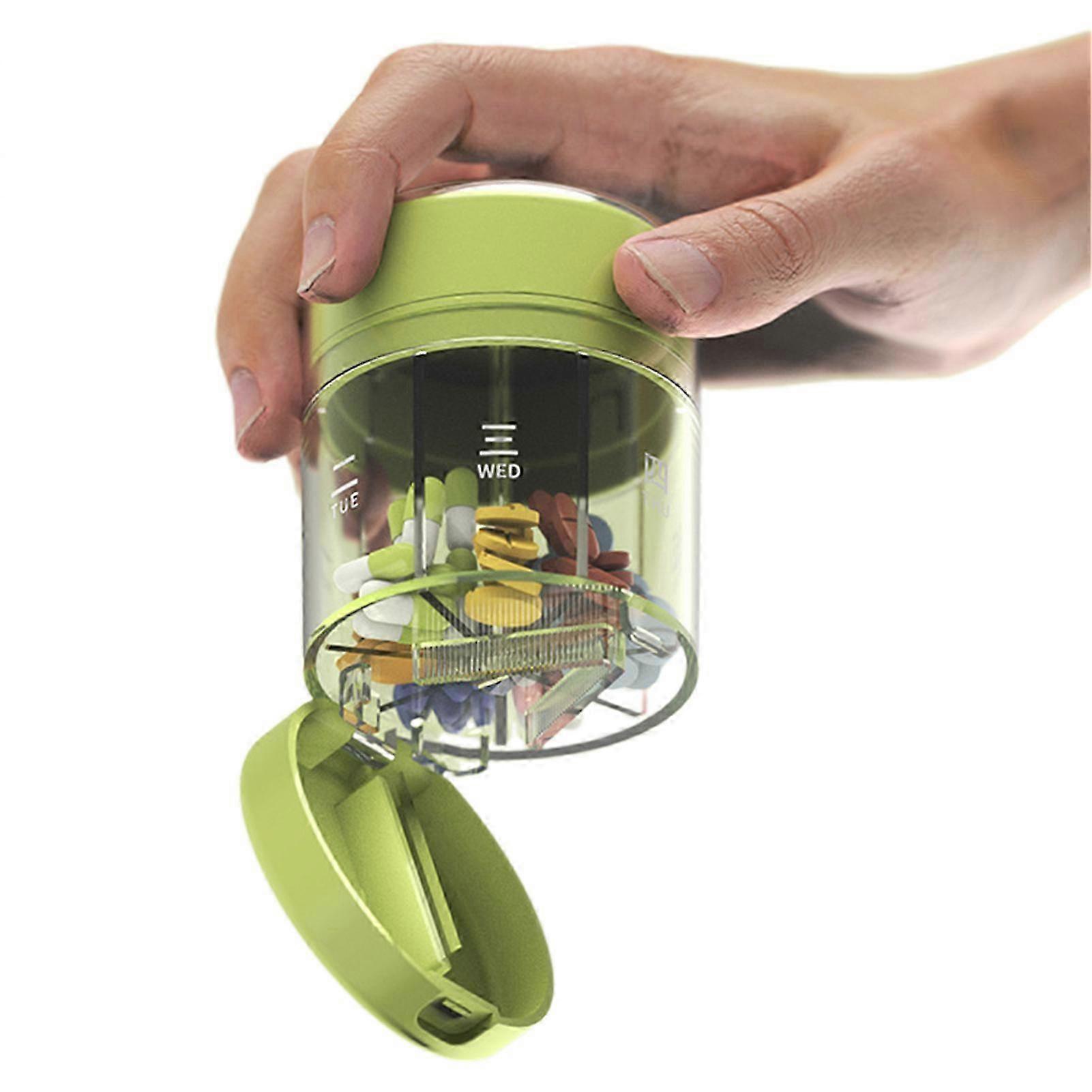 Travel Pillbox for 7 Days: Durable, Multi-Purpose Organizer for Medications & Small Items with Large Capacity