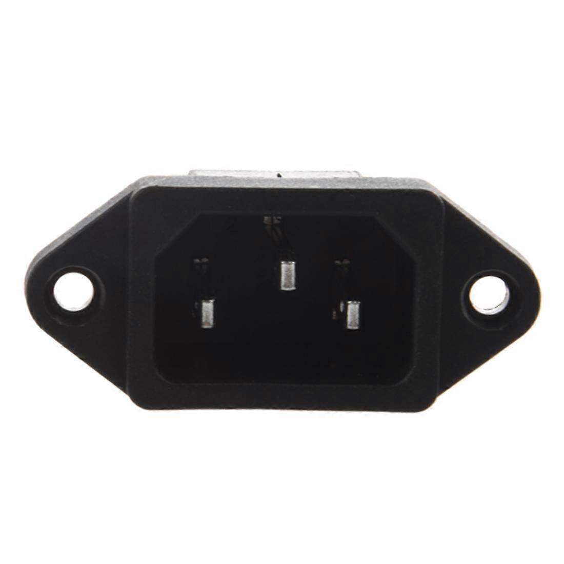 IEC 320 C14 Male Plug 3 Pins PCB Panel Power Inlet Socket Connector