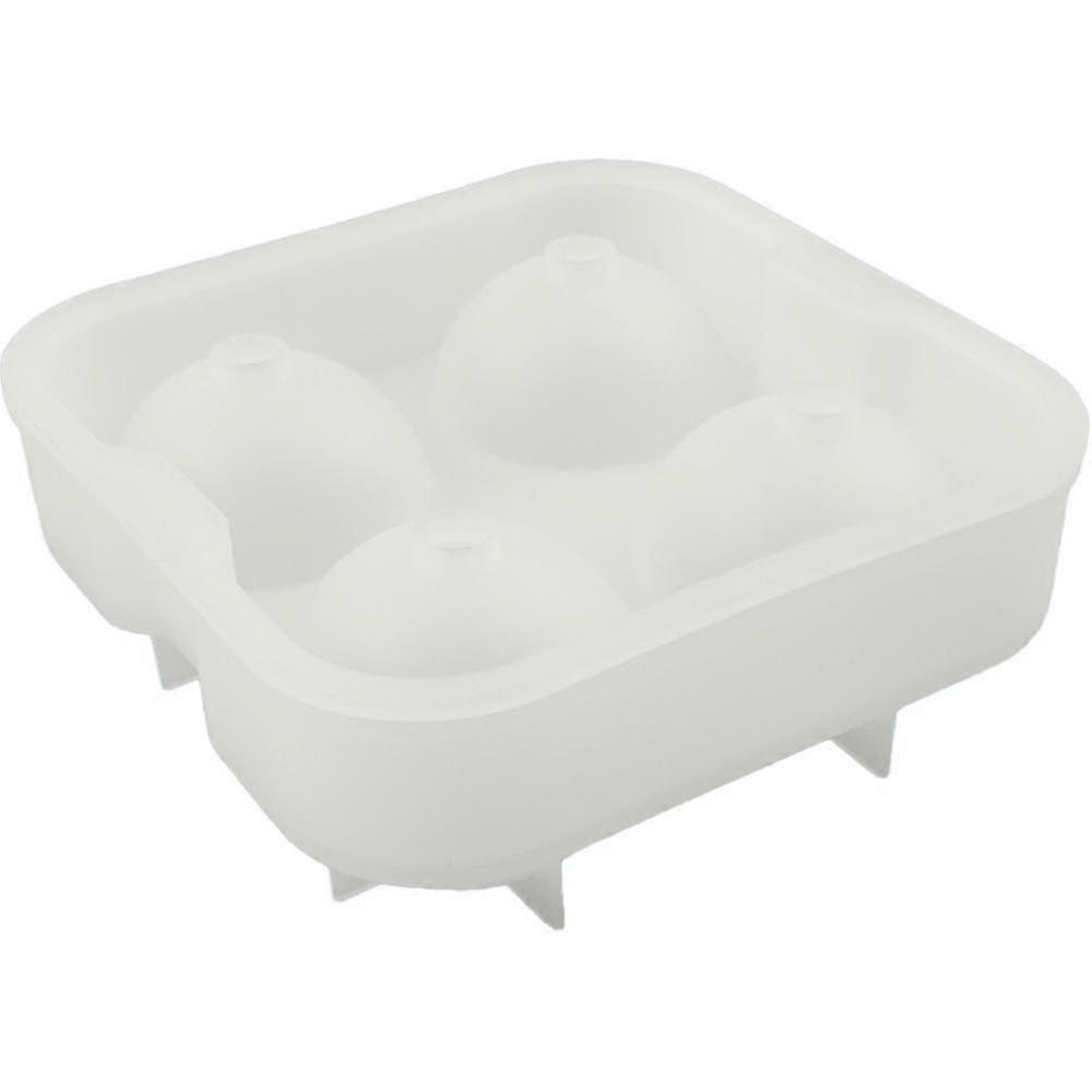 Ice Cube Mold Circle Ice Cube Tray ,for Whiskey Cocktails,easy Reusable white