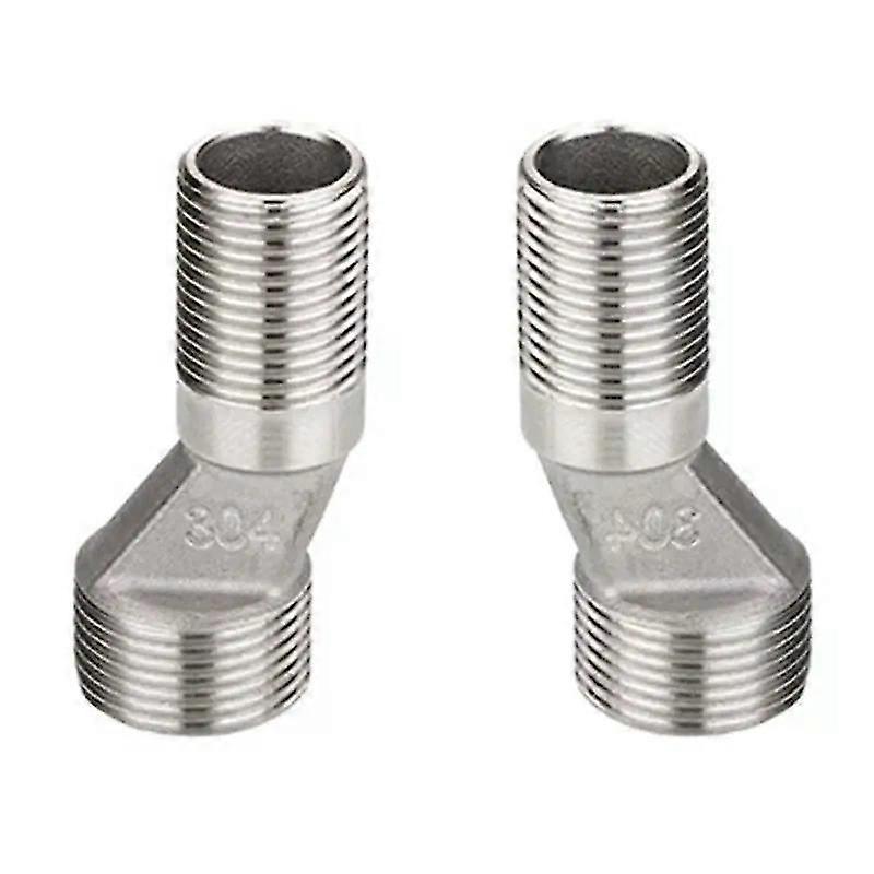 Pack of 2 Steel Connection Adapters Steel Eccentric Connection Pieces Wall Faucet Connectors Simple Installation