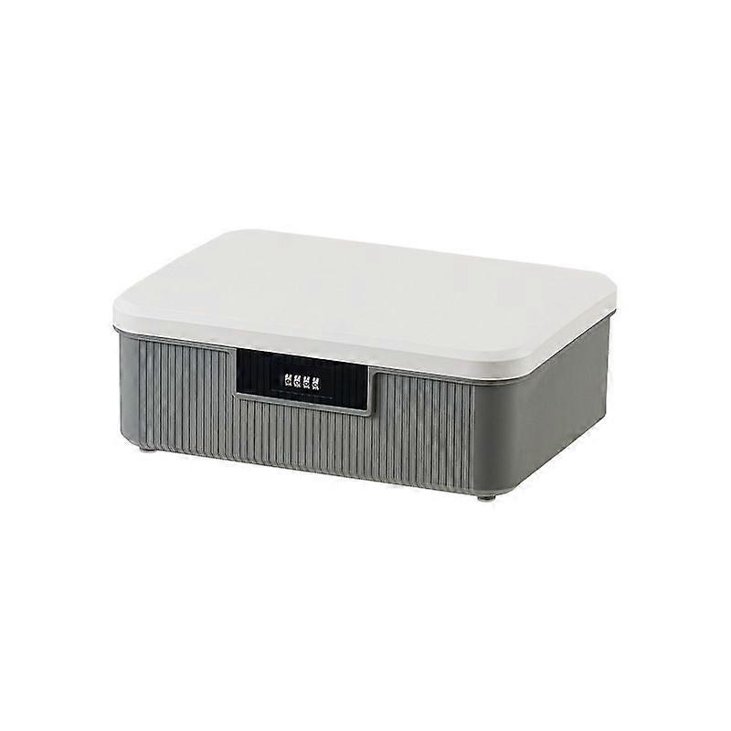 Lockable Storage Box: 16L Password Lock Storage Bin With Combination Lock For Home Office Outdoor Travel - Secure Organizer For Documents Jewelry