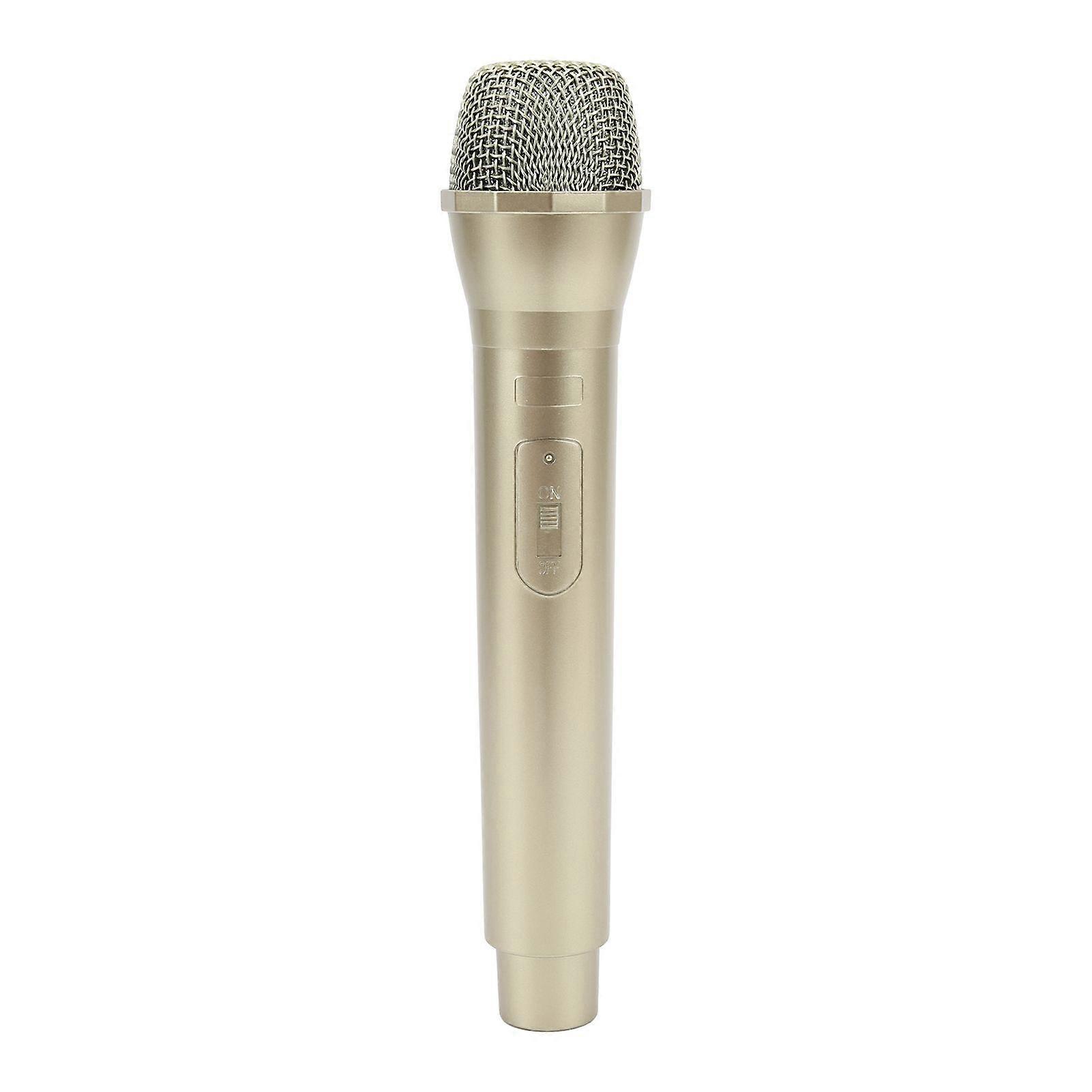 Realistic Prop Microphone for Karaoke Dance Shows Practice Microphone Prop for KaraokeGold