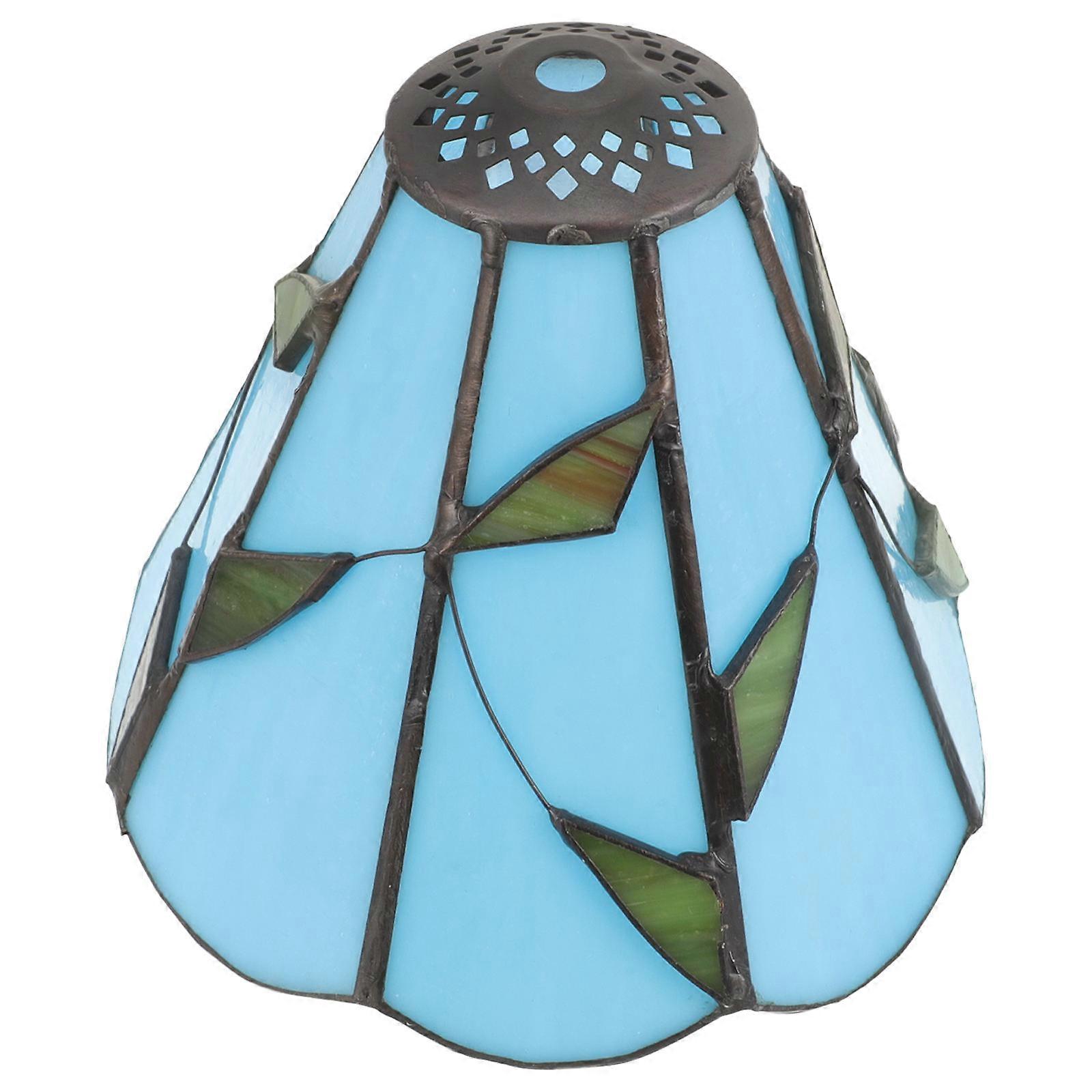 Glass Lampshade Lamp Shade Cover for Table Lamp 2Pcs Dark Blue