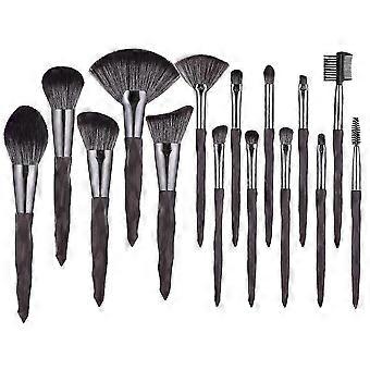 15-Piece Pink and Blue Gradient Makeup Brush Set with Sponges for Natural Eye Looks in the UK