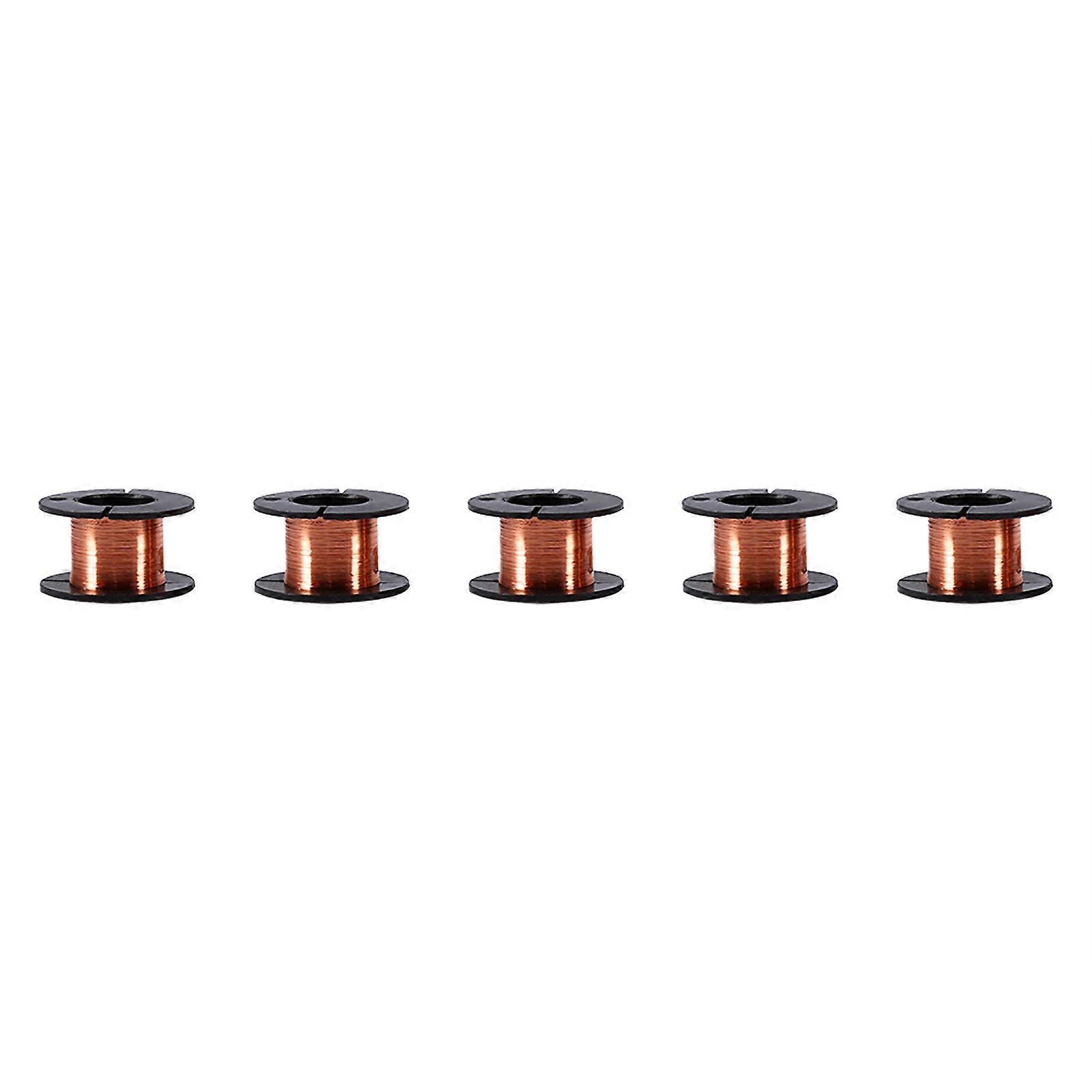 0.1mm Enameled Copper Wire, 5pcs, Enameled Repair Wire, 12m Length