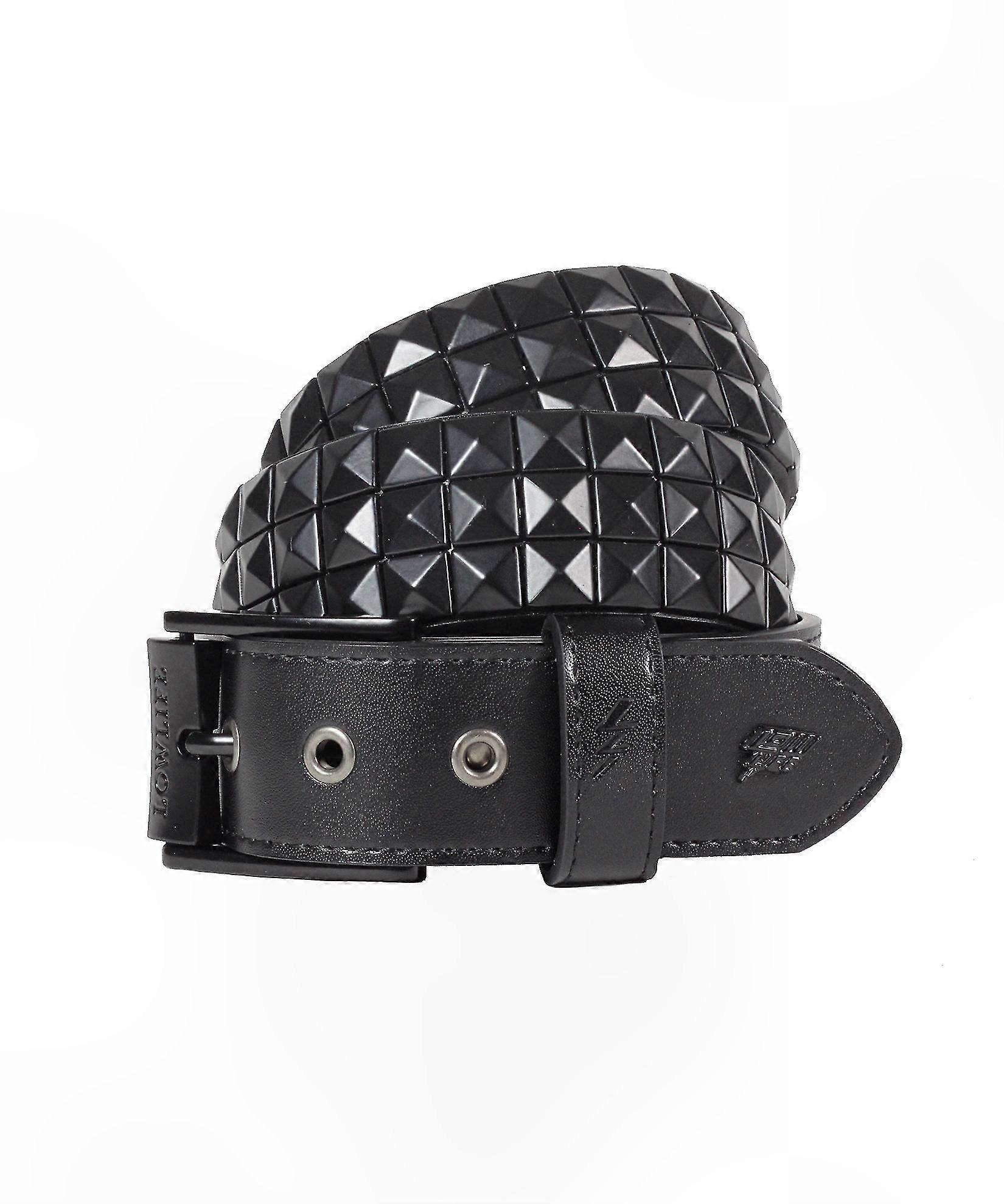 Studded Leather Belt in Matte Finish