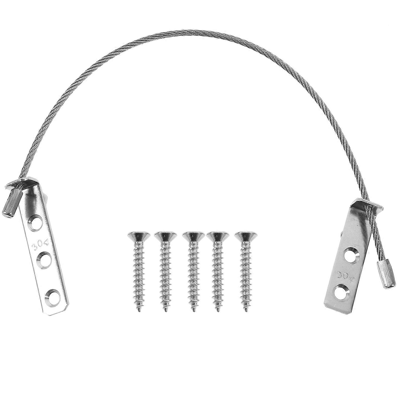 Child Window Lock Safety Cable Lock for Home Use 3Pcs Silver