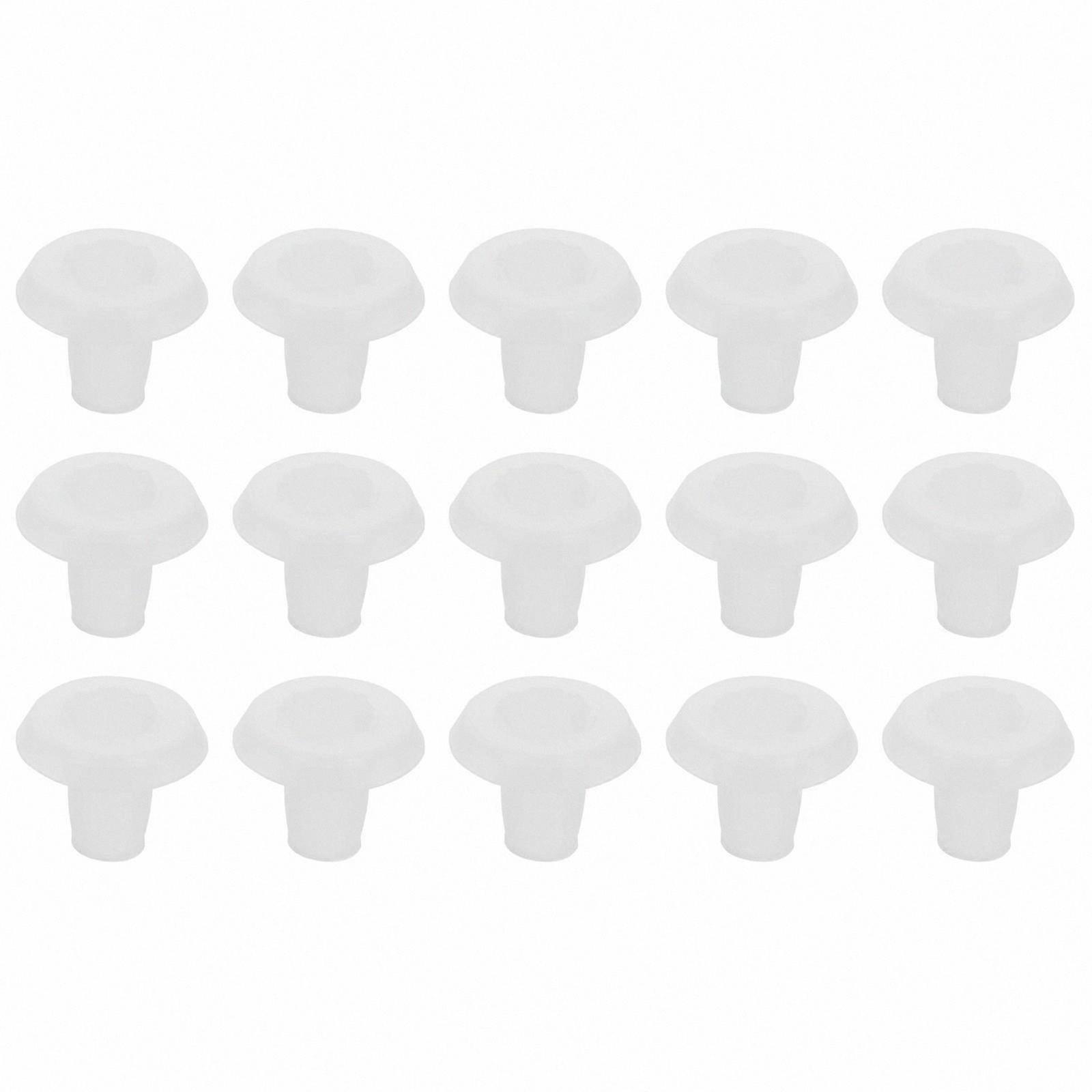 30-Pack Transparent Plastic Bottom Rail Plugs for Blinds, Home Use Accessories for Length Adjustment