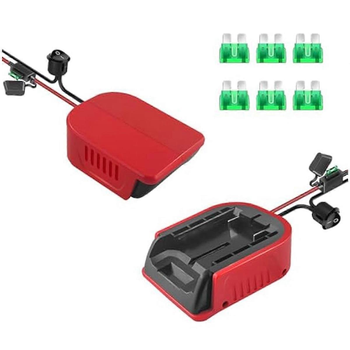 2Pack Power Wheel for V20 20V Battery Adapter
