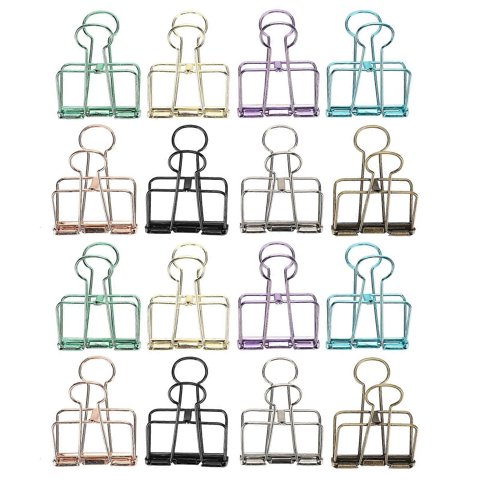 Pince à queue d'aronde creuse multicolore, pince à reliure à longue queue, trombone, outil décoratif de bureau (M)
