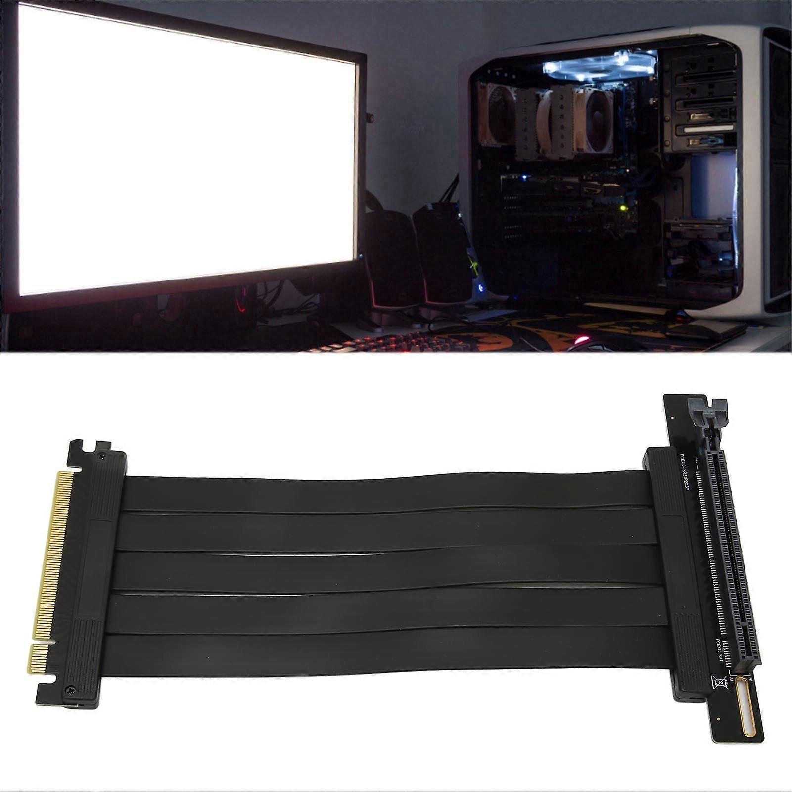 Speed PCI Express Extender PCIe 4.0 Riser Cable 90Degree Flexible GPU Extension For RTX 4090/4080/4070 20cm