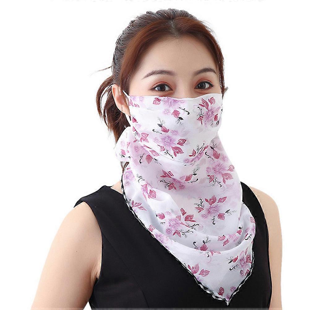 Sunscreen Mask Outdoor Face Mask Function with 2Pcs for Women Cycling