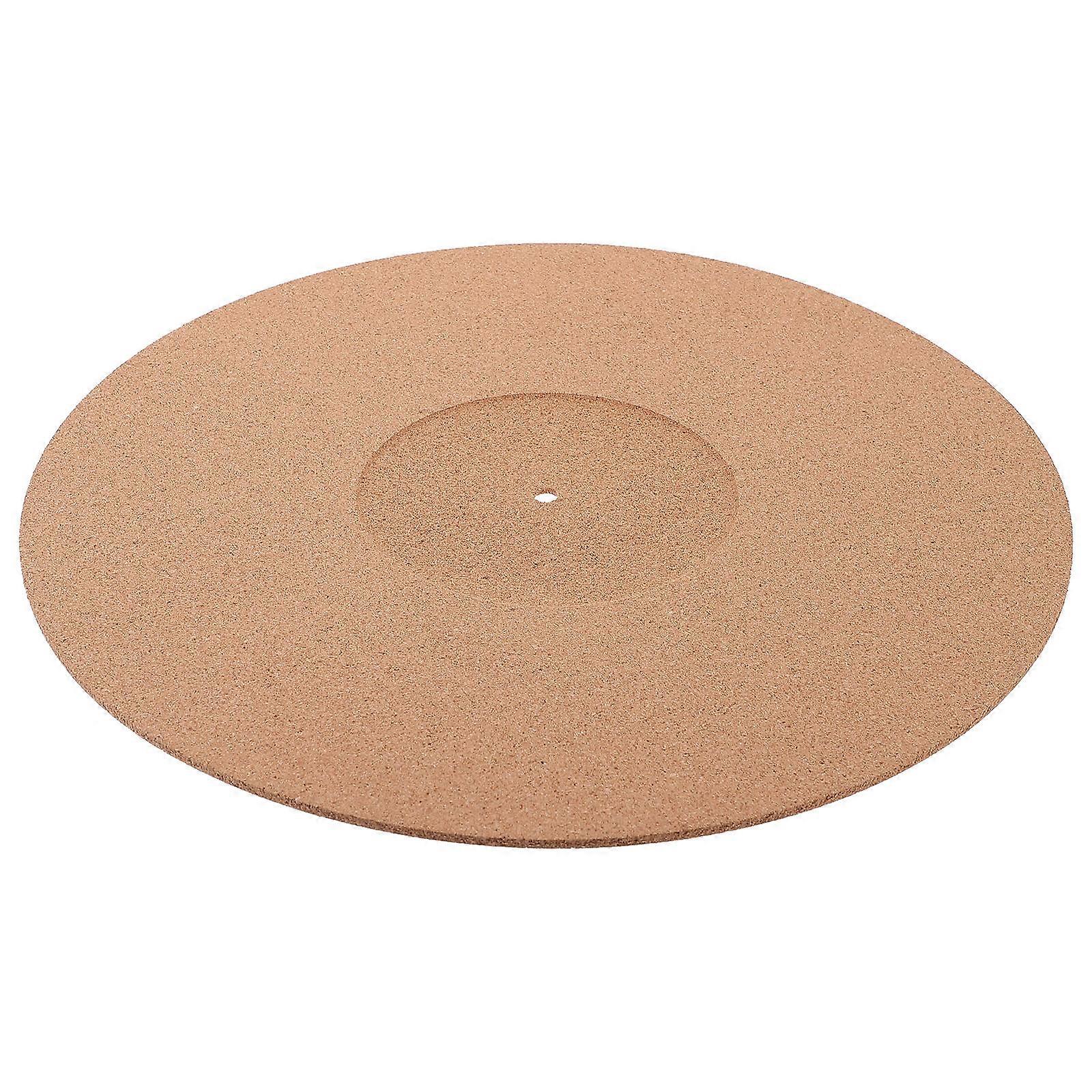 Anti-Static Turntable Mat Cork Vinyl Record Protective Pad for Home Use 3Pcs