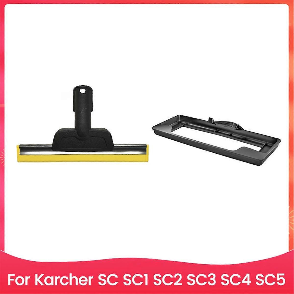 2PCS for SC1 SC2 SC3 SC4 SC5 Steam Cleaner Spare Parts Window Squeegee Nozzle and Carpet Glider Accessories