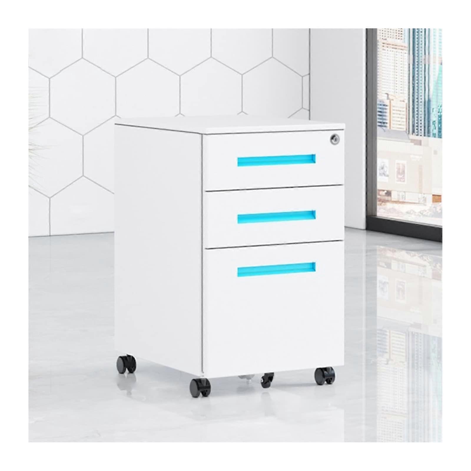 Filing Cabinet 3Drawer Mobile Steel Cabinet With Lock For Office Storage FloorToCeiling Organization One Size